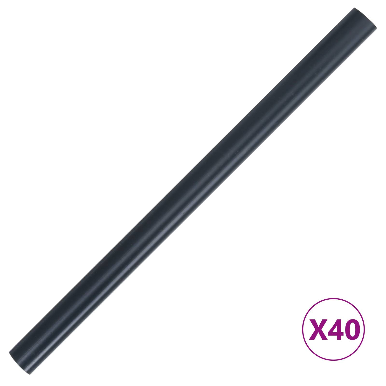 vidaXL Garten Sichtschutzwände 2 Stück PVC 35x0,19 m Matt Dunkelgrau