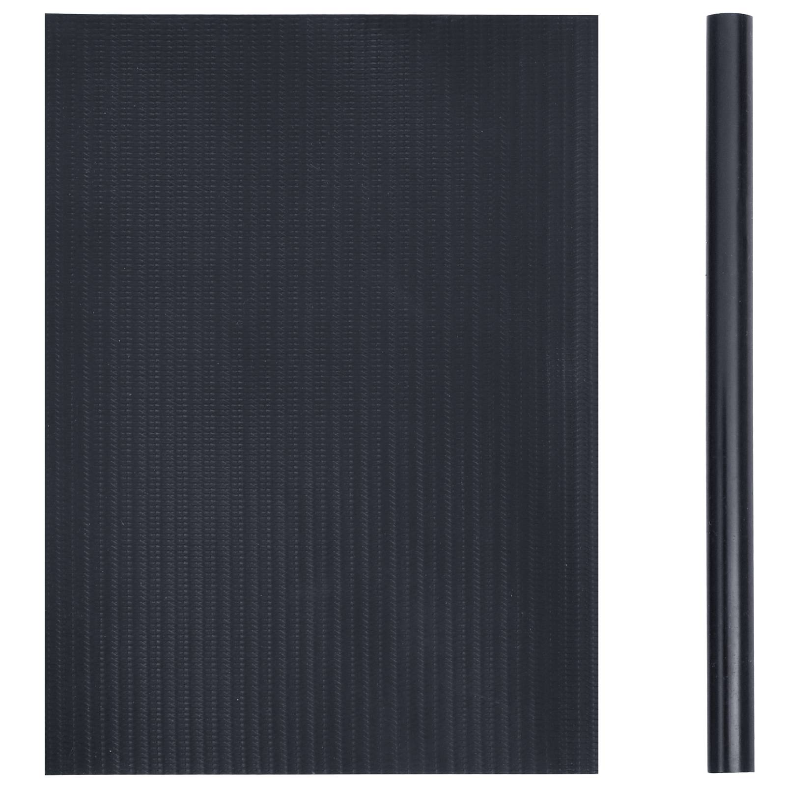 vidaXL Garten Sichtschutzwände 2 Stück PVC 35x0,19 m Matt Dunkelgrau