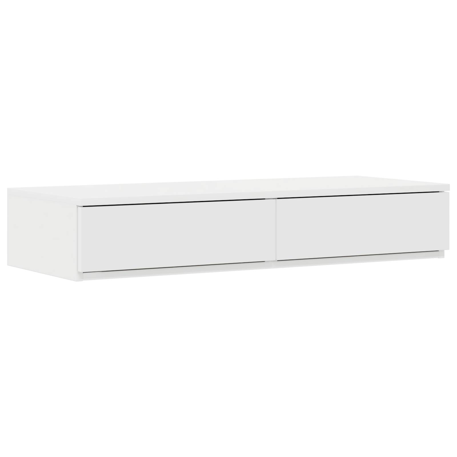 vidaXL Bett-Schubladen in Weiß 75x36,5x16,5 cm aus Spanplatte