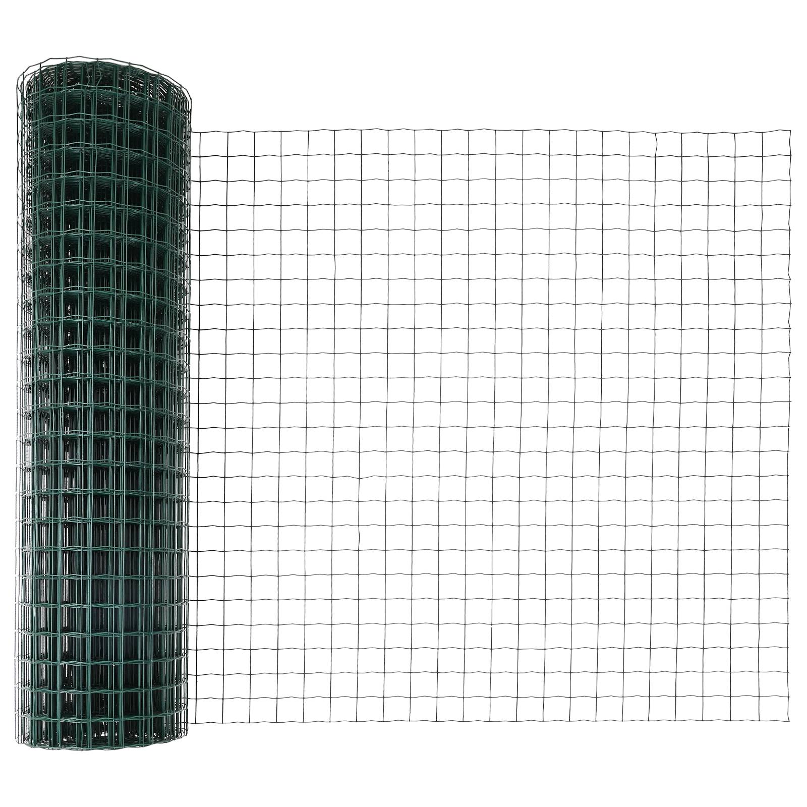 vidaXL Euro Zaun Grün 1x25 m Stahl