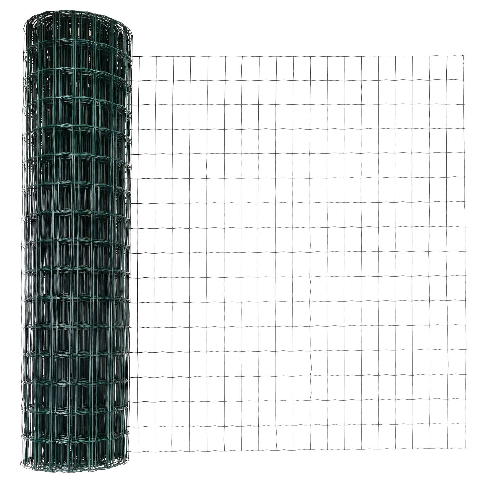 vidaXL Euro Zaun mit 5 U-Pfosten Grün 1,2x10 m Stahl