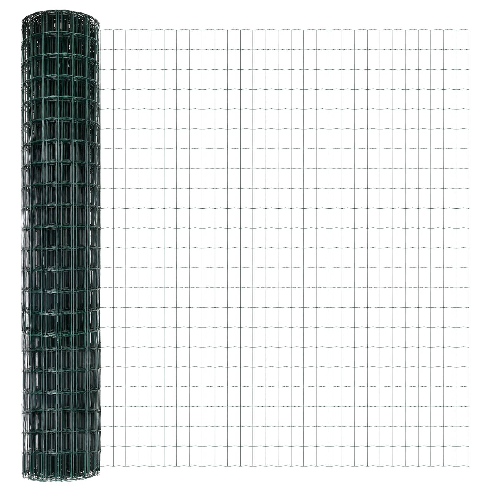 vidaXL Euro-Zaun Grün 1.6x10 m Stahl