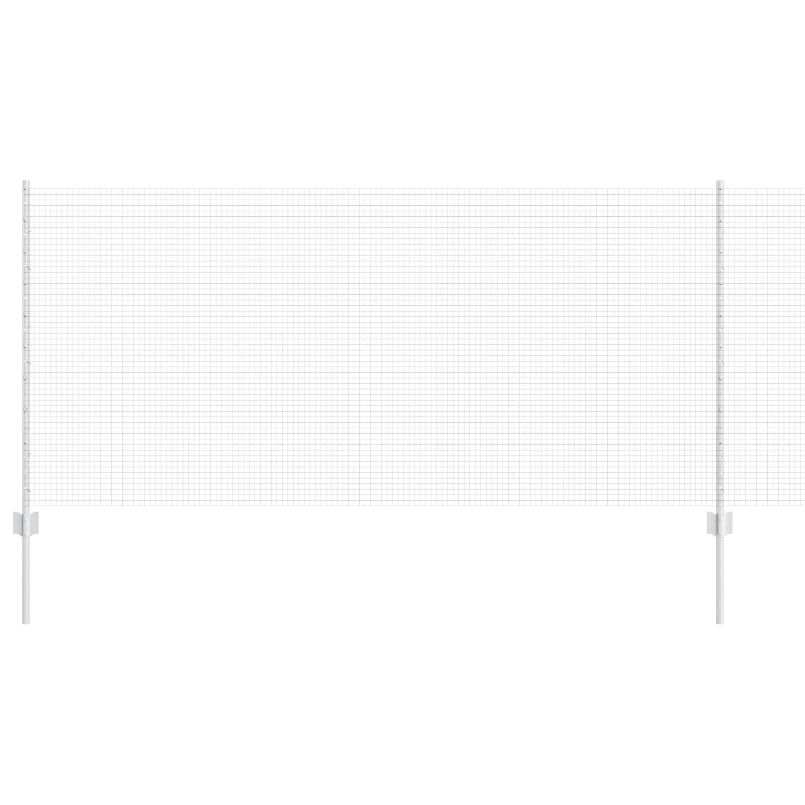 vidaXL Hühnerdrahtzaun Set 2-teilig Verzinkter Stahl Langlebig