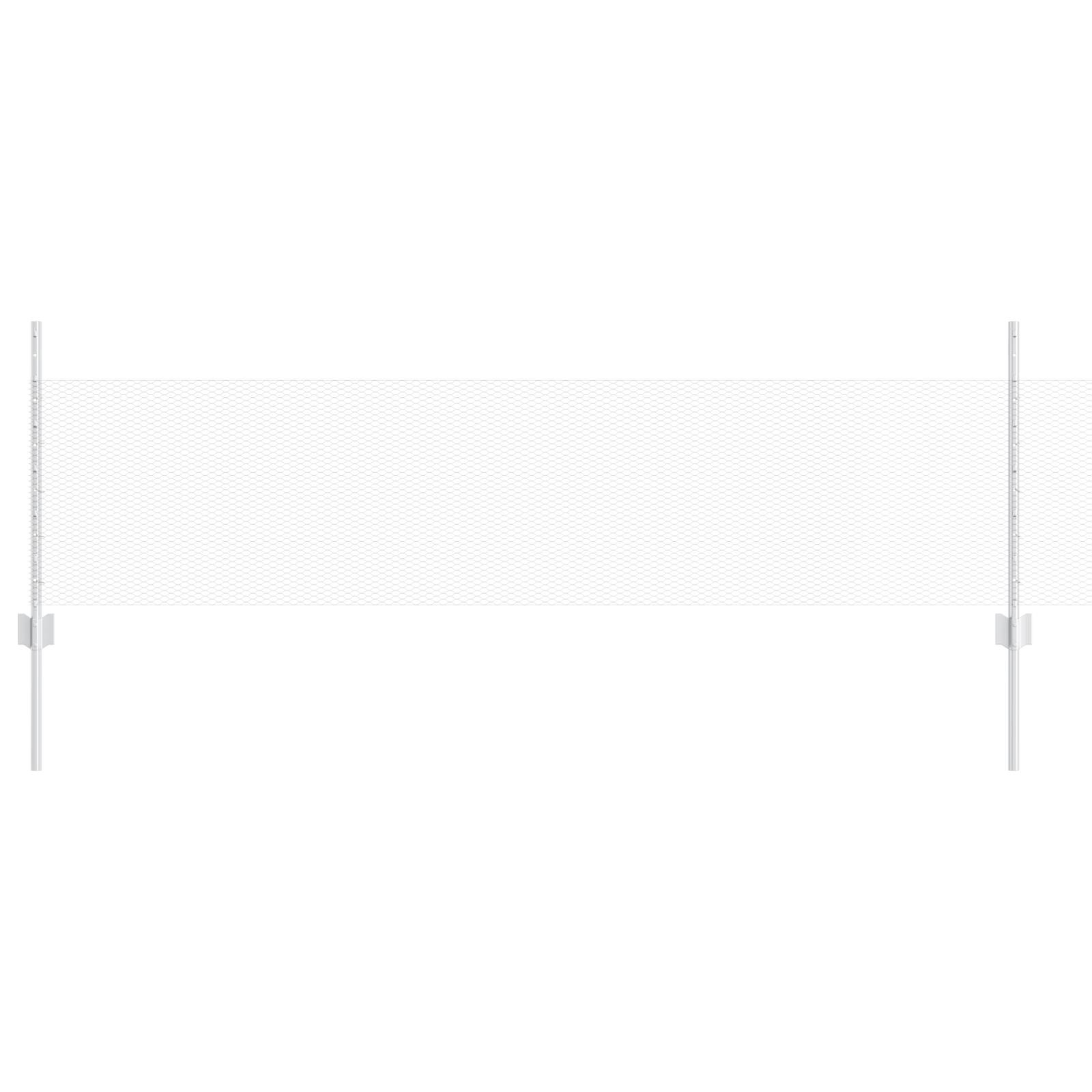 vidaXL Zaunpfosten 11 Stück U-Kanal 60 cm aus verzinktem Stahl