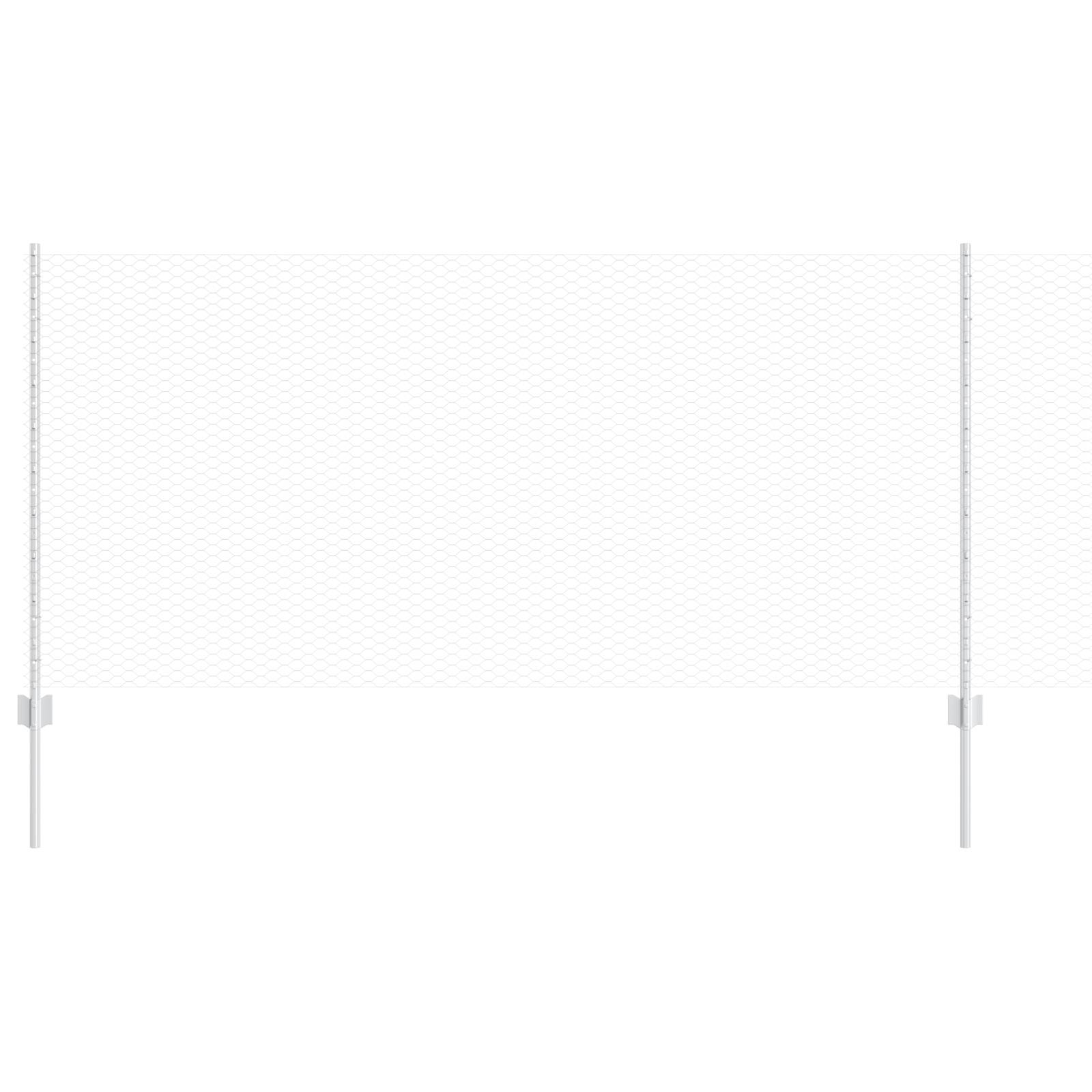 vidaXL Zaunpfeiler 10 Stück U-Kanal 120 cm Feuerverzinkter Stahl