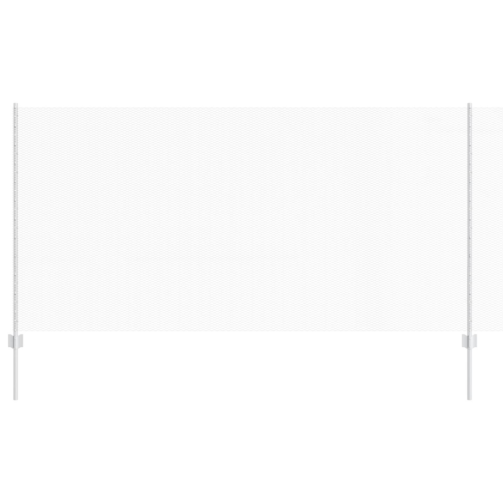 vidaXL Zaunpfosten 10 Stück U-Kanal 120 cm Verzinkter Stahl