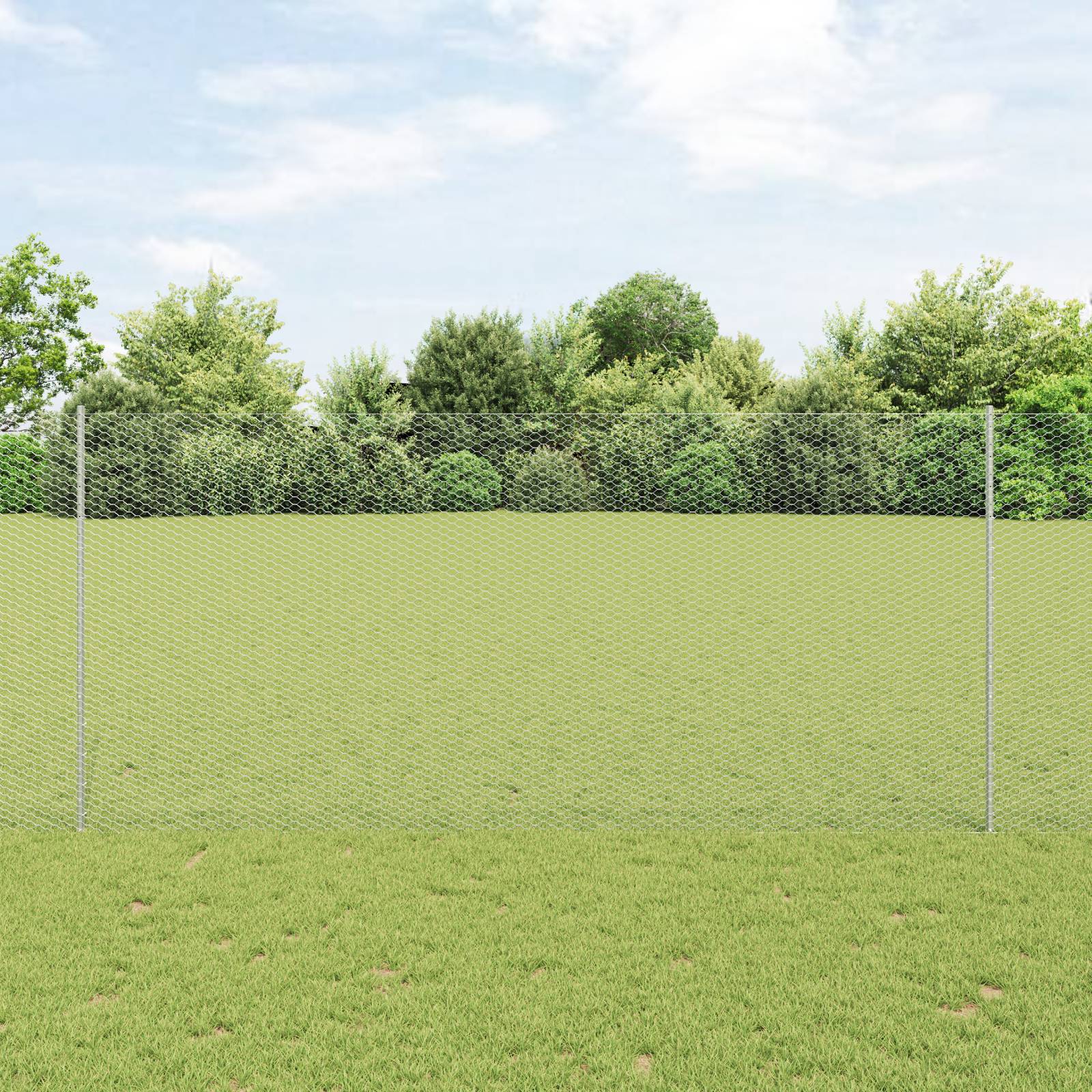 vidaXL Zaunpfosten 10 Stück U-Profil 140 cm verzinkter Stahl
