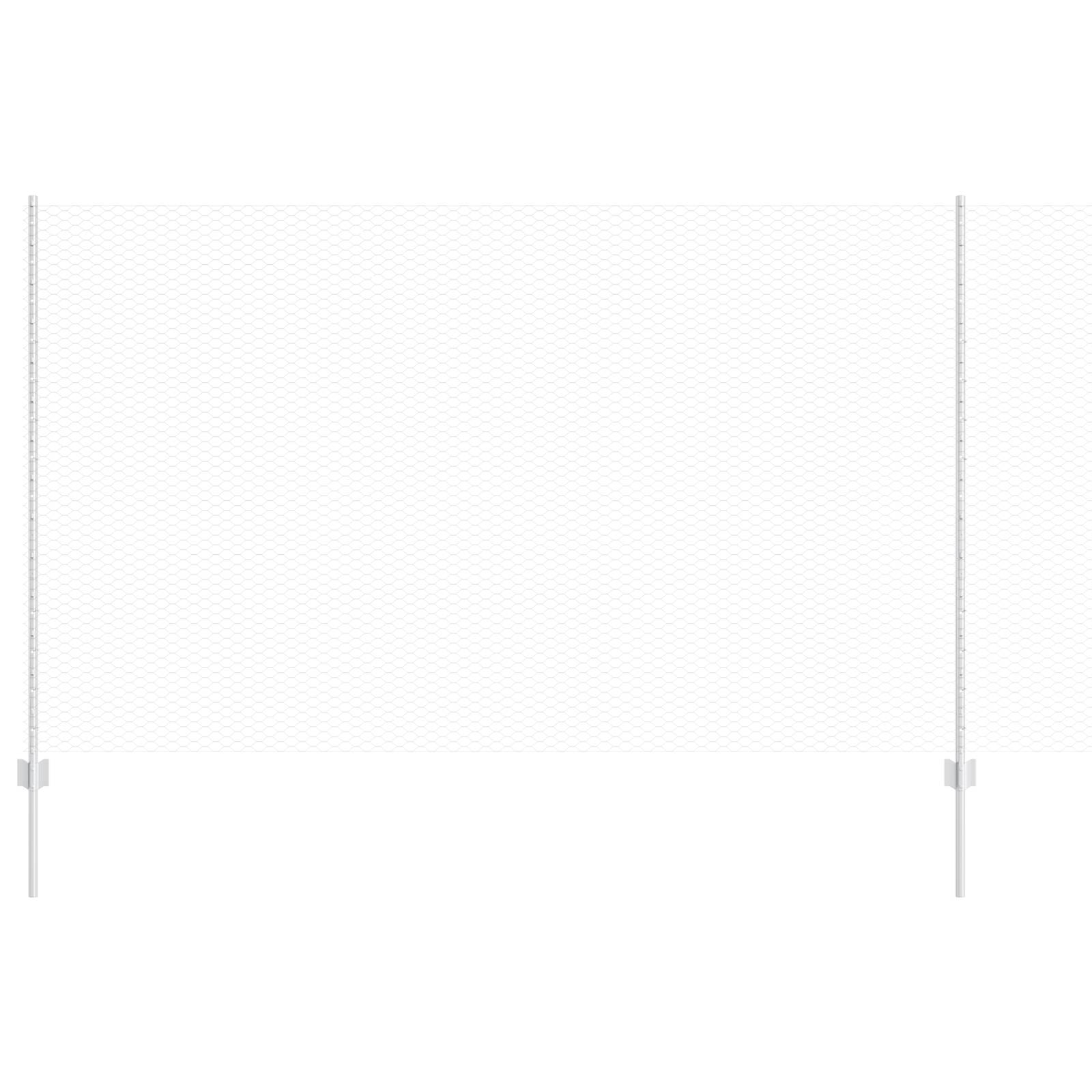vidaXL Zaunpfosten 10 Stück U-Profil 140 cm verzinkter Stahl