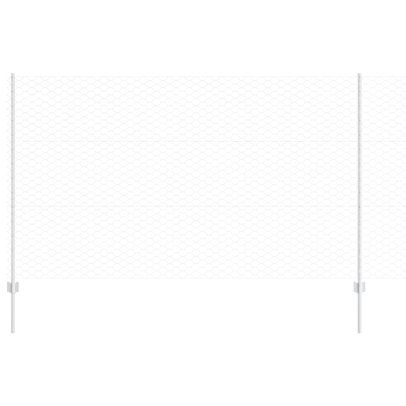 vidaXL Zaunpfosten 10 Stück U-Kanal 140 cm Verzinkter Stahl