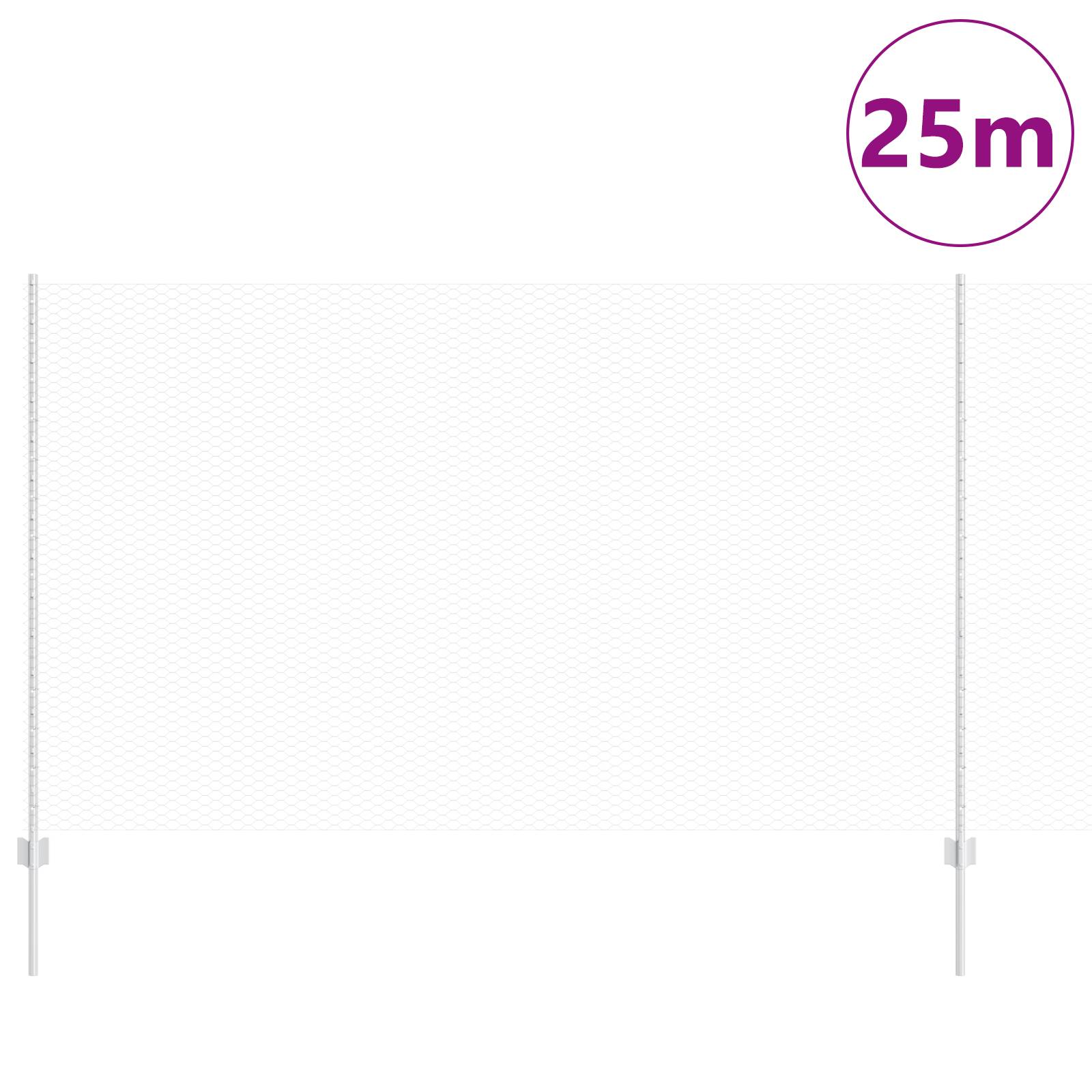 vidaXL Zaunpfosten 22 Stück U-Channel 140 cm Verzinkter Stahl
