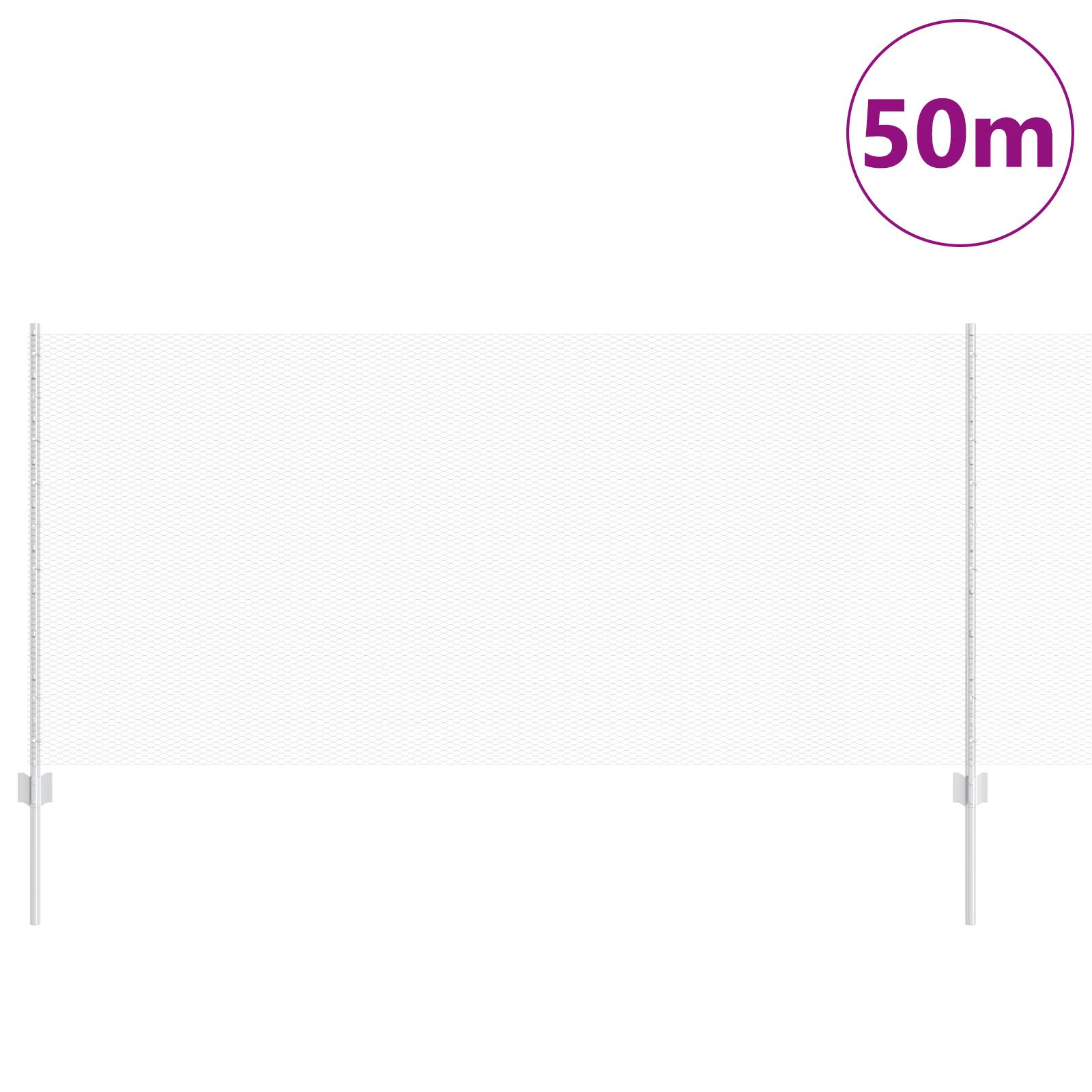 vidaXL Zaunpfosten 22 Stück U-Kanal 100 cm verzinkter Stahl