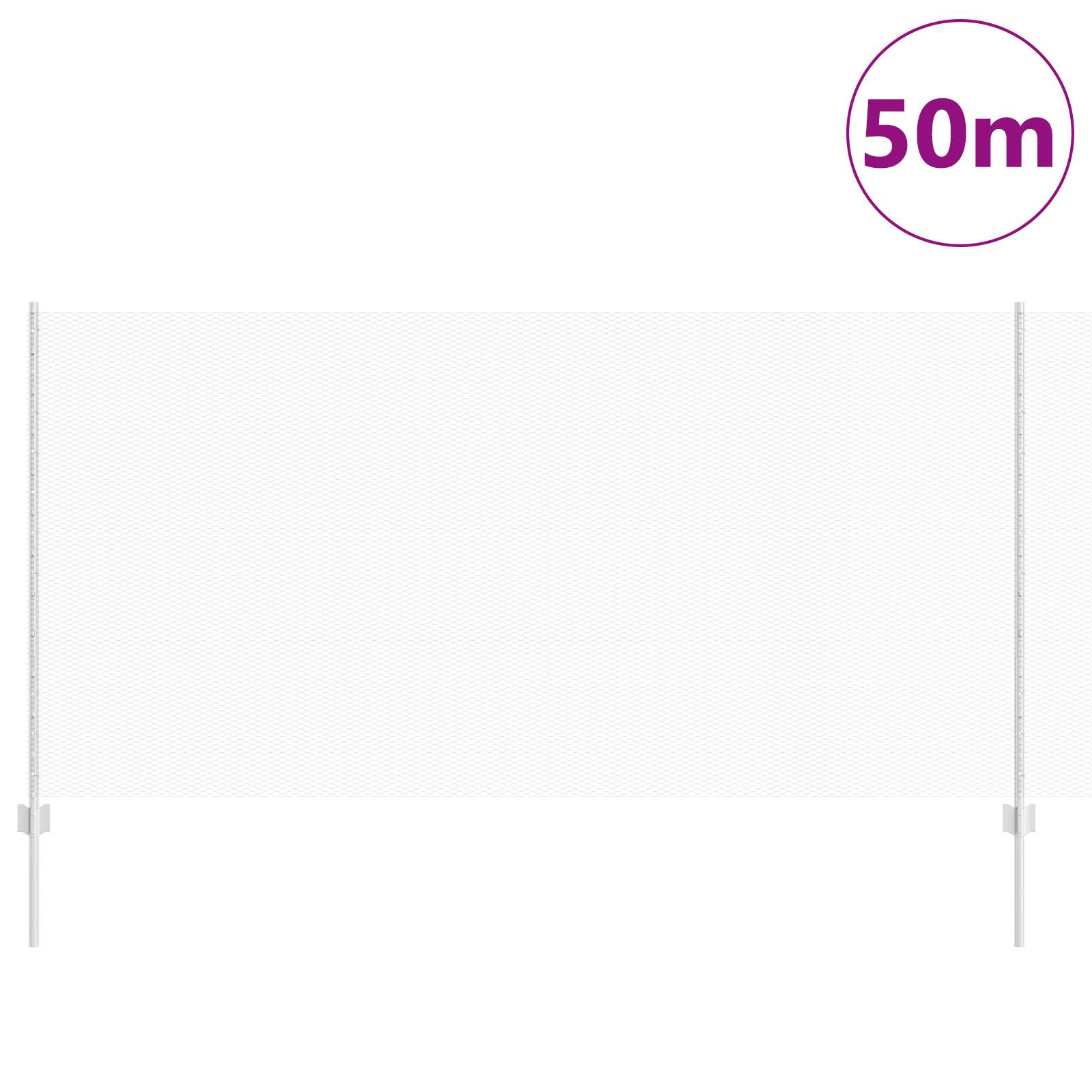 vidaXL Zaunpfosten 22 Stück U-Profil 120 cm verzinkter Stahl