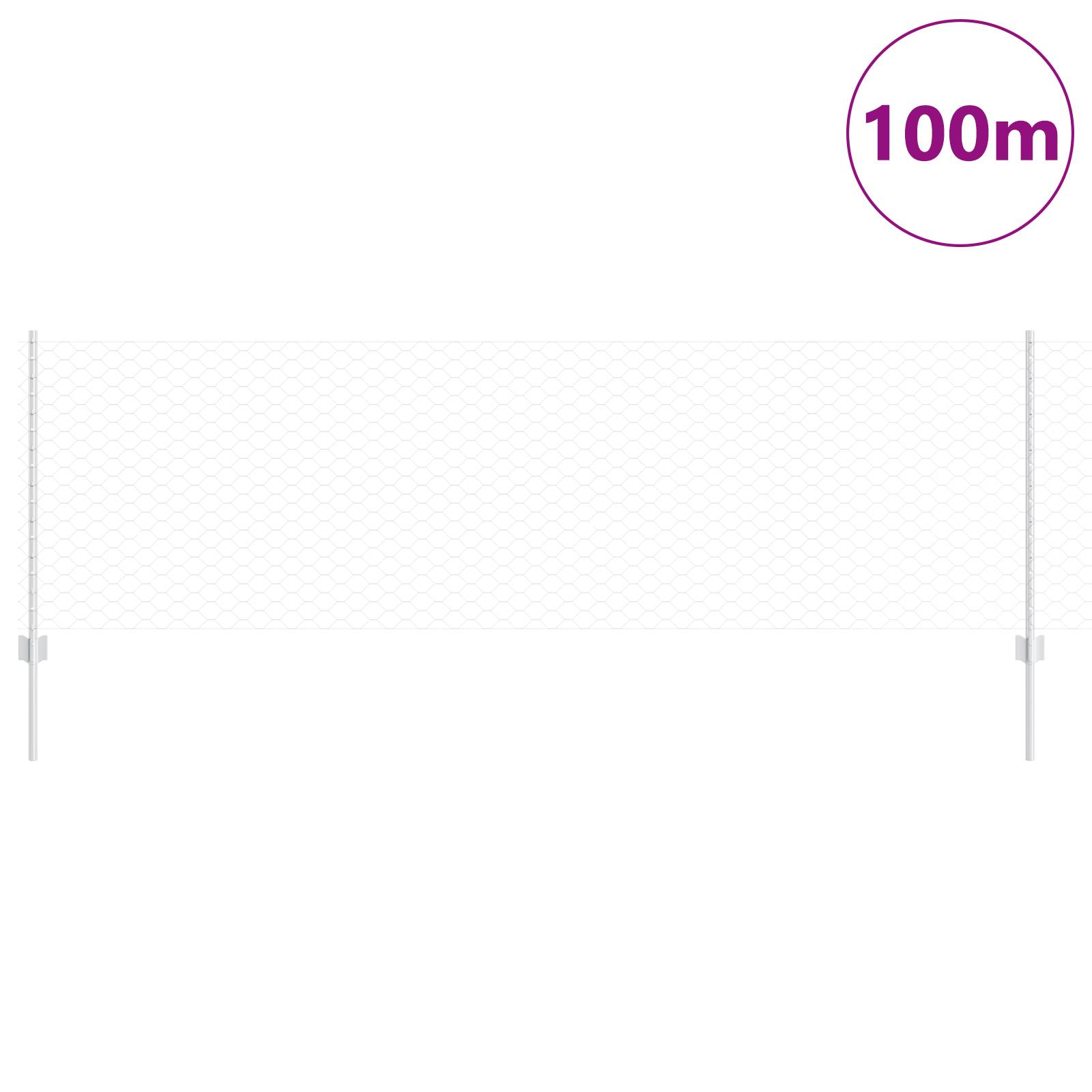 vidaXL Zaunpfosten 11 Stück U-Kanal 80 cm Verzinkter Stahl