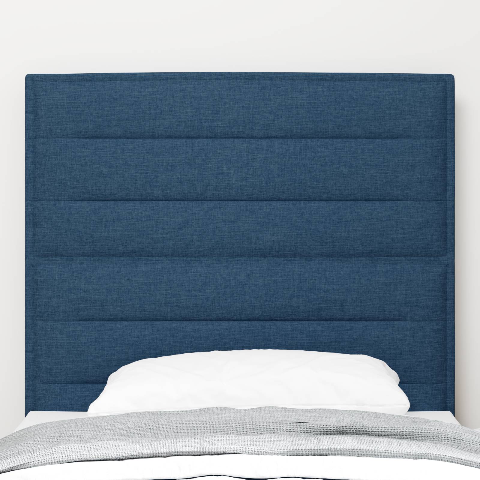 vidaXL Kopfteil Linien Design Blau 80 cm Stoff