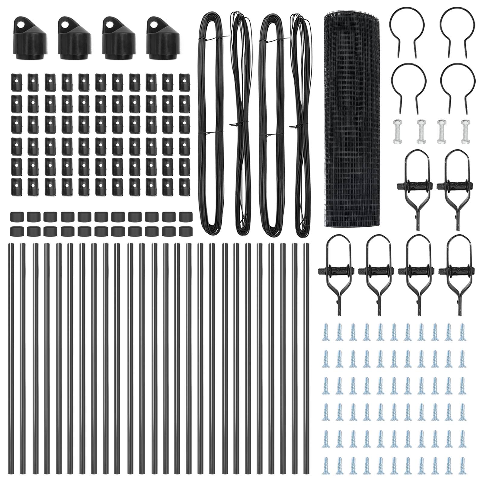 vidaXL Schweißdrahtzaun mit 13 Pfosten Grau 0.8x50 m Stahl