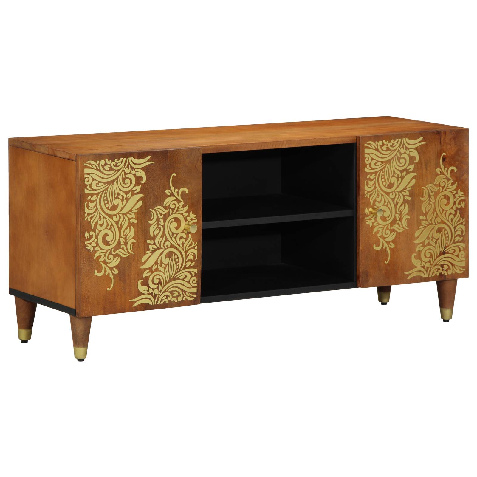vidaXL TV-Schrank 105x33x46 cm Massivholz Mango