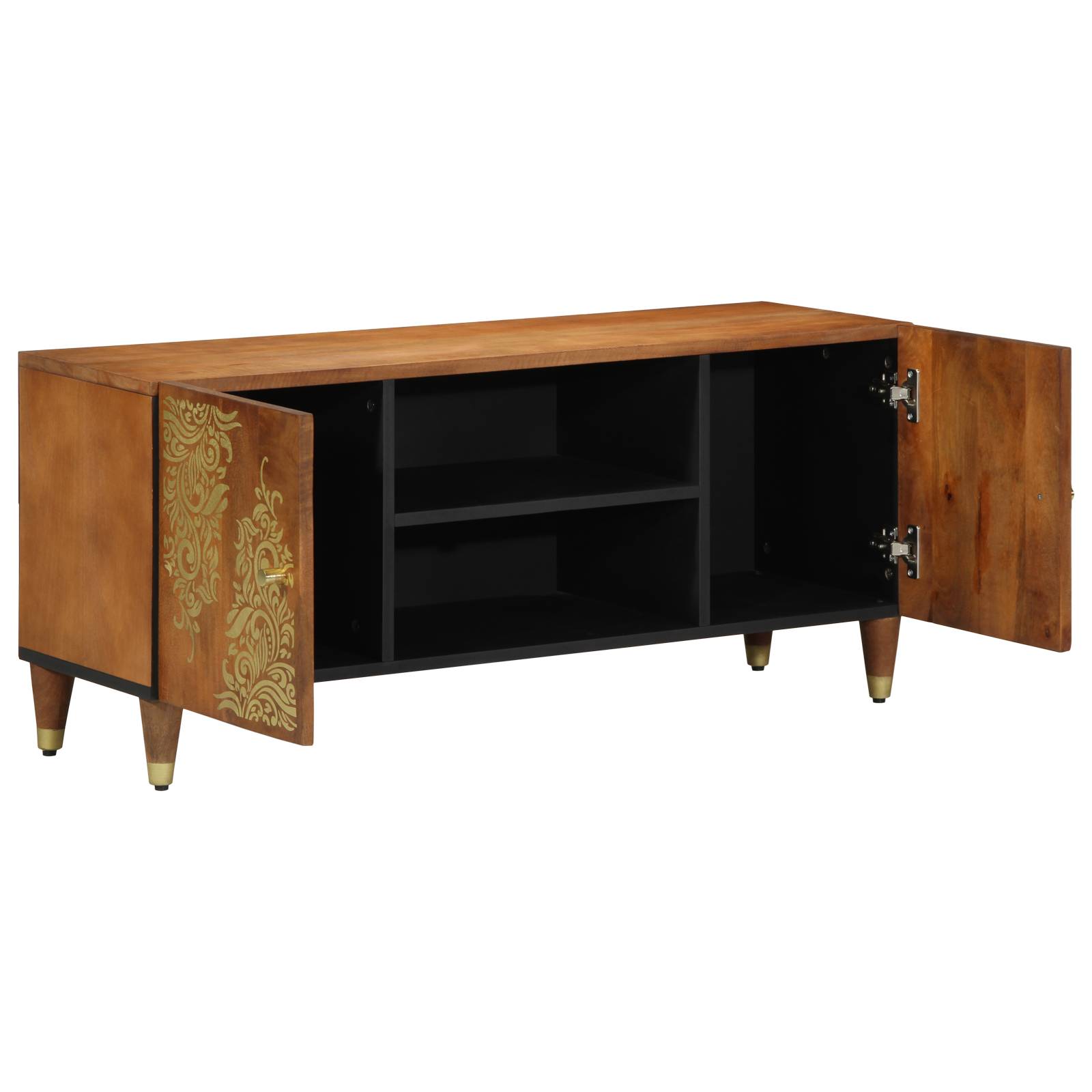 vidaXL TV-Schrank 105x33x46 cm Massivholz Mango