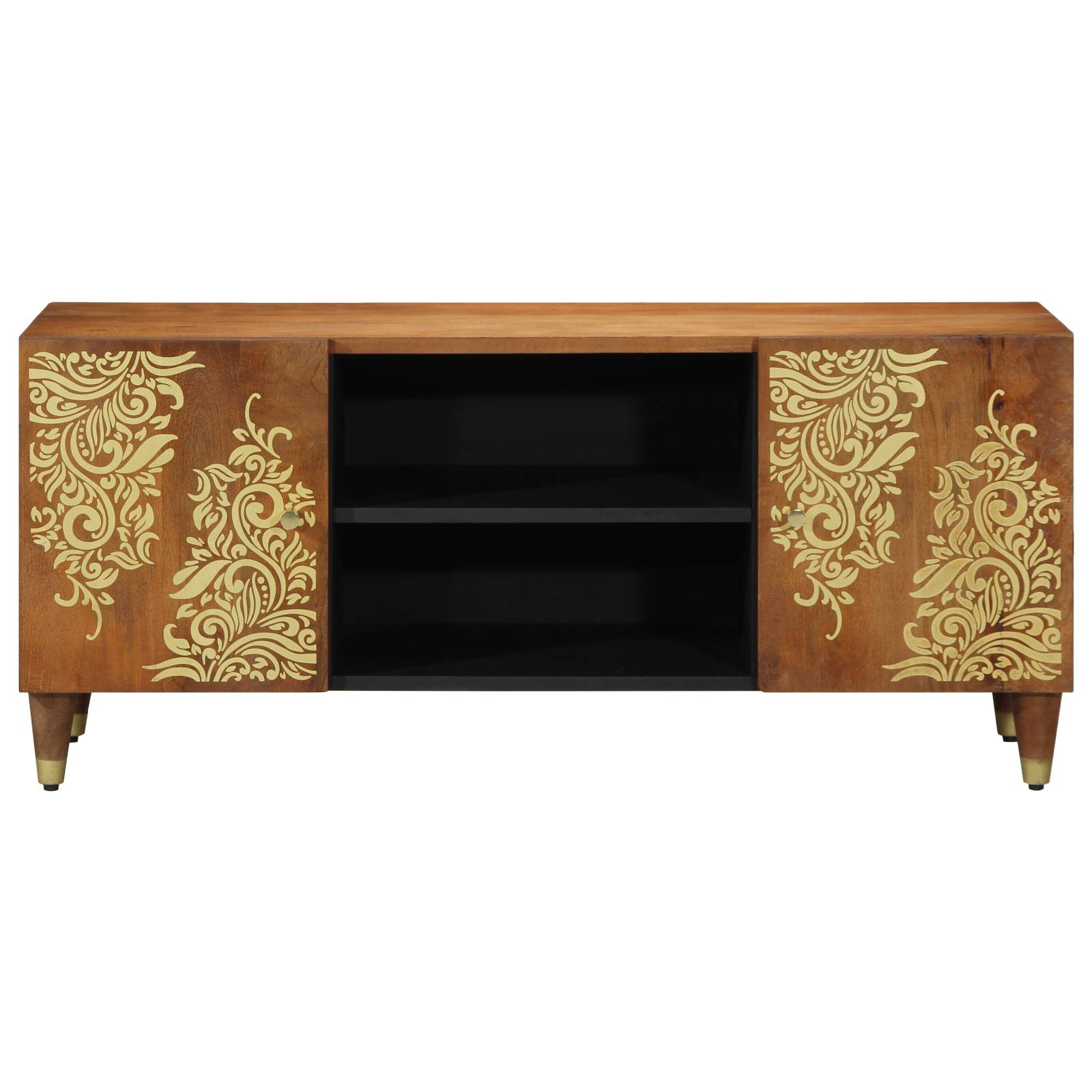 vidaXL TV-Schrank 105x33x46 cm Massivholz Mango