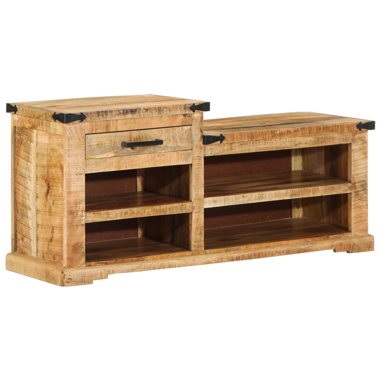 vidaXL Schuhbank 110x35x50 cm Massivholz Mango