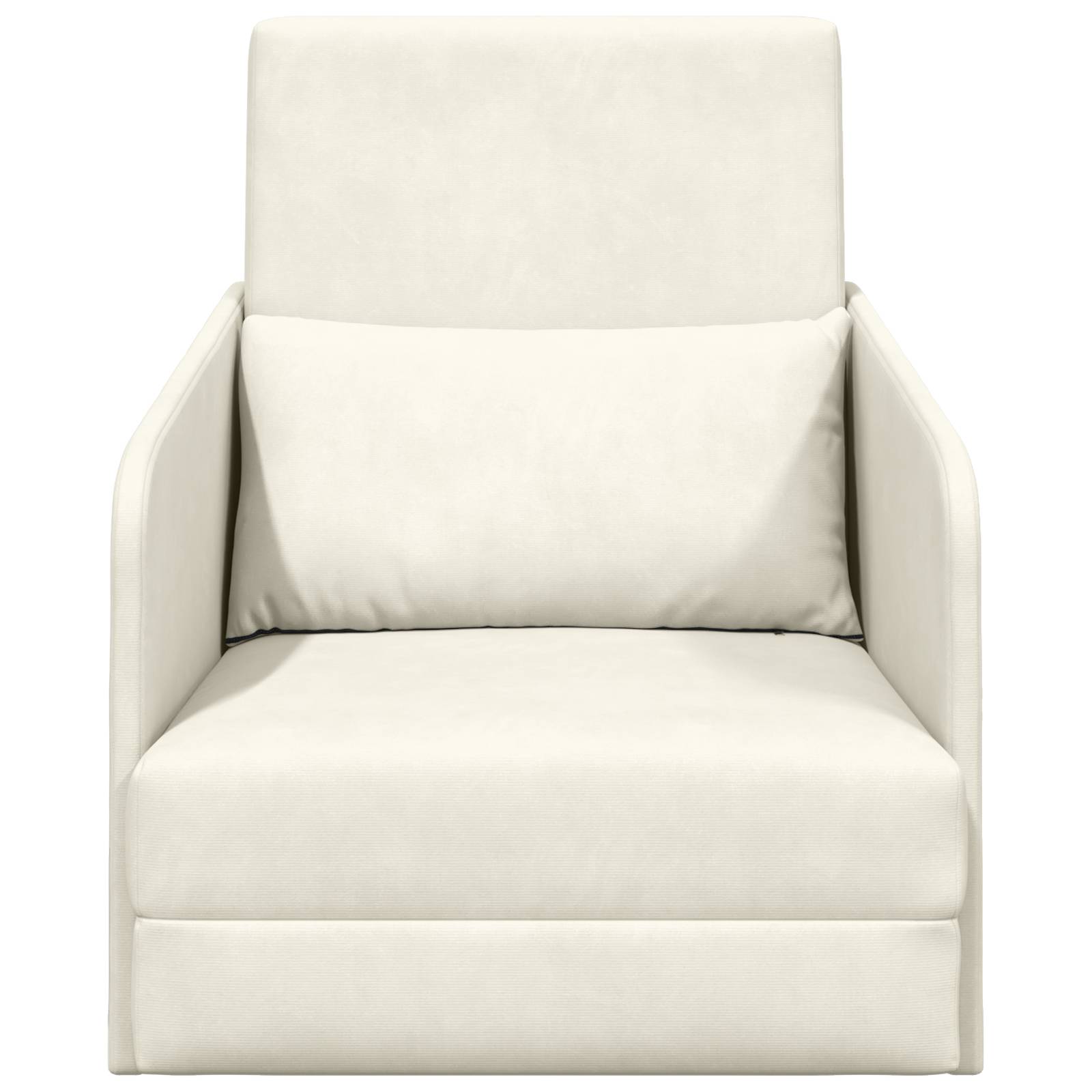 vidaXL Boden-Sofa-Bett 2-in-1 Creme 65x80x83 cm Velvet