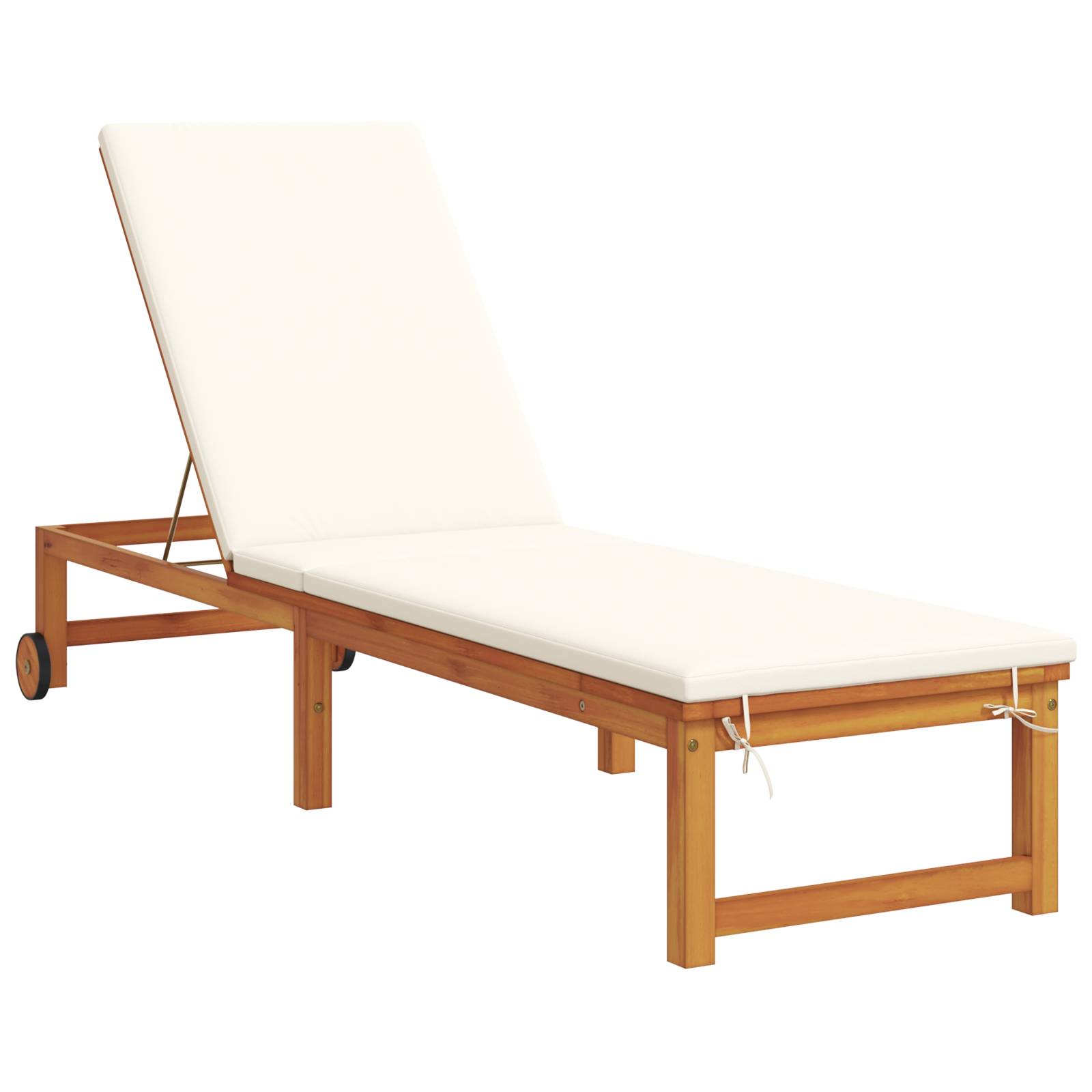 vidaXL Sonnenliegen 2 Stk. mit Kissen Massivholz Akazie