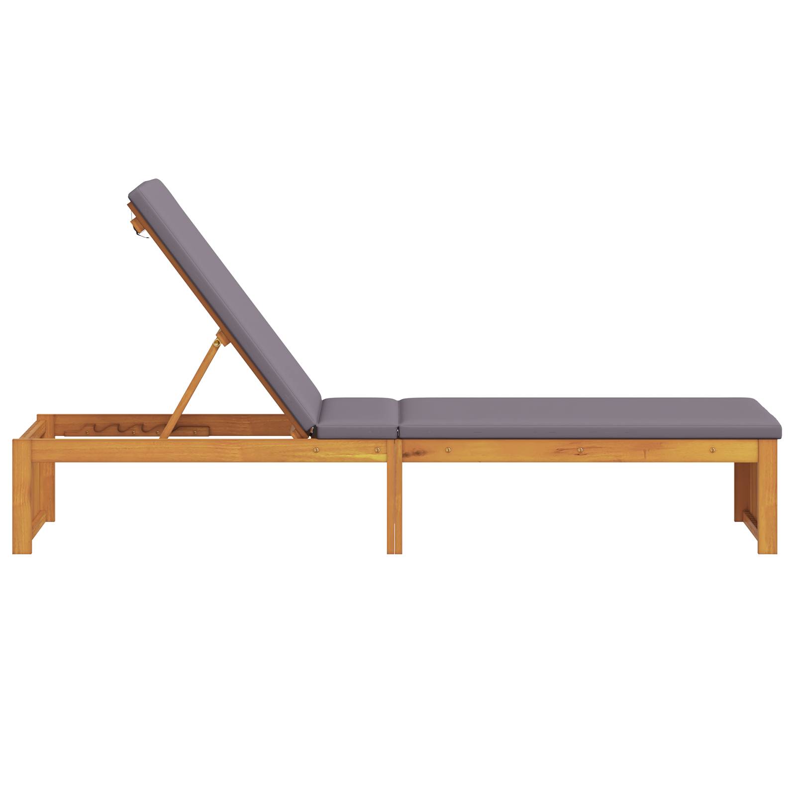 vidaXL Sonnenliege mit Kissen 200x55x30 cm Massivholz Akazie