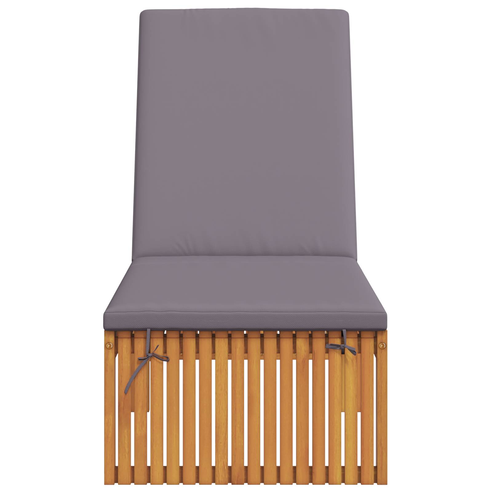 vidaXL Sonnenliege mit Kissen 200x55x30 cm Massivholz Akazie