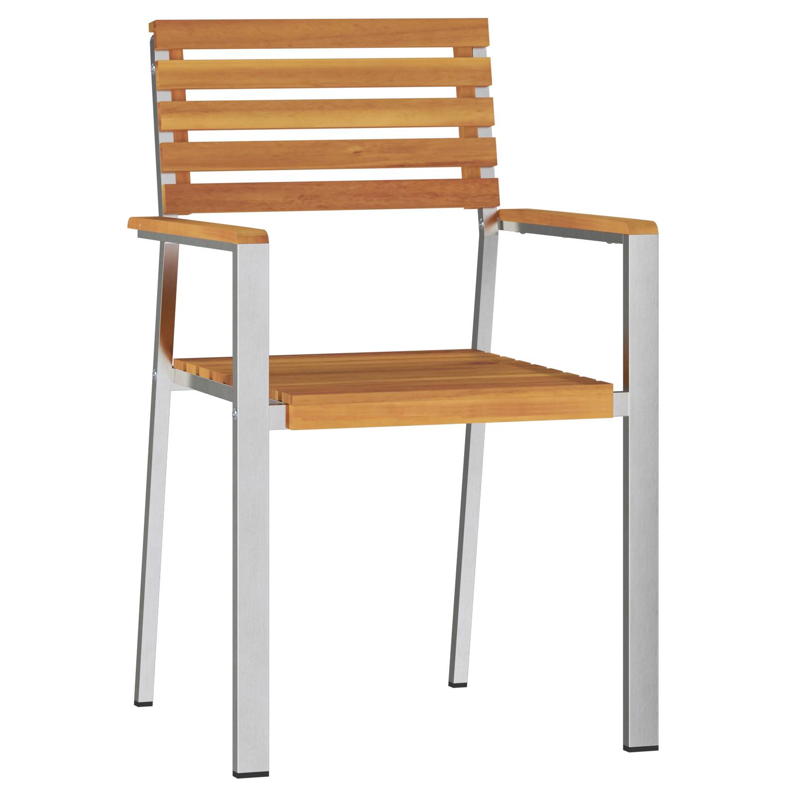 vidaXL Stapelbare Gartenstühle 8 Stück 54.5x56x89 cm Massivholz Akazie