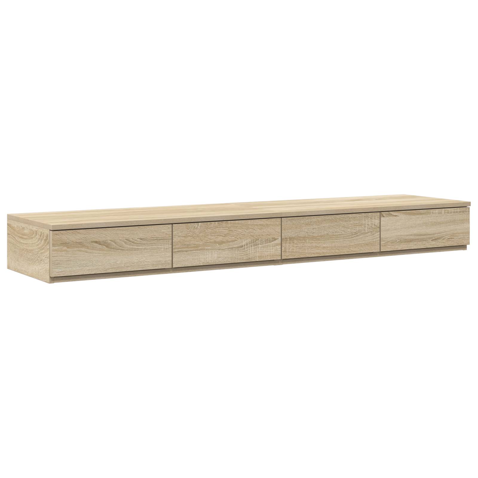 vidaXL Bettkommode Sonoma Eiche 140x36,5x16,5 cm Holzwerkstoff