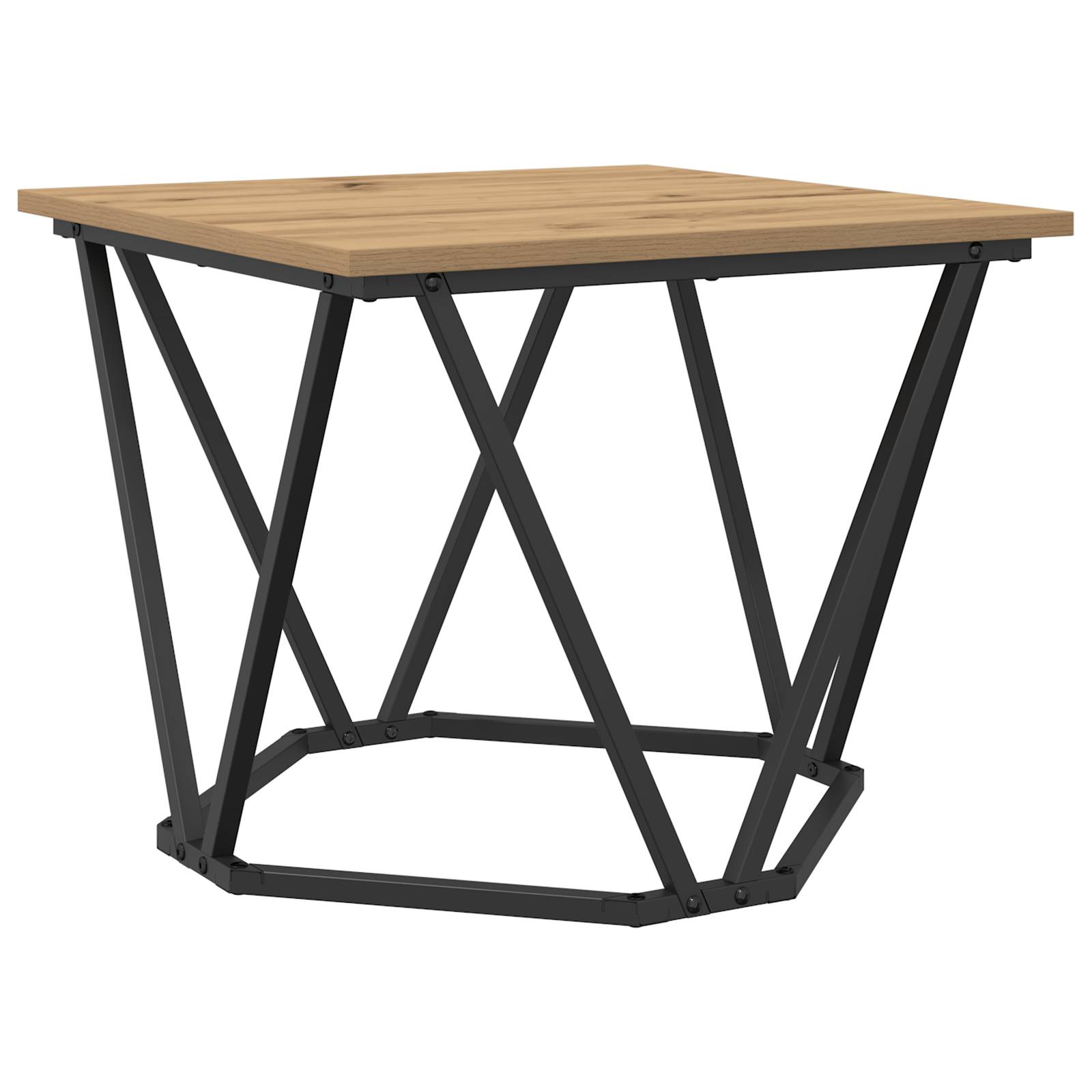 vidaXL Beistelltische 3 Stk. Artisan Eiche Holzwerkstoff