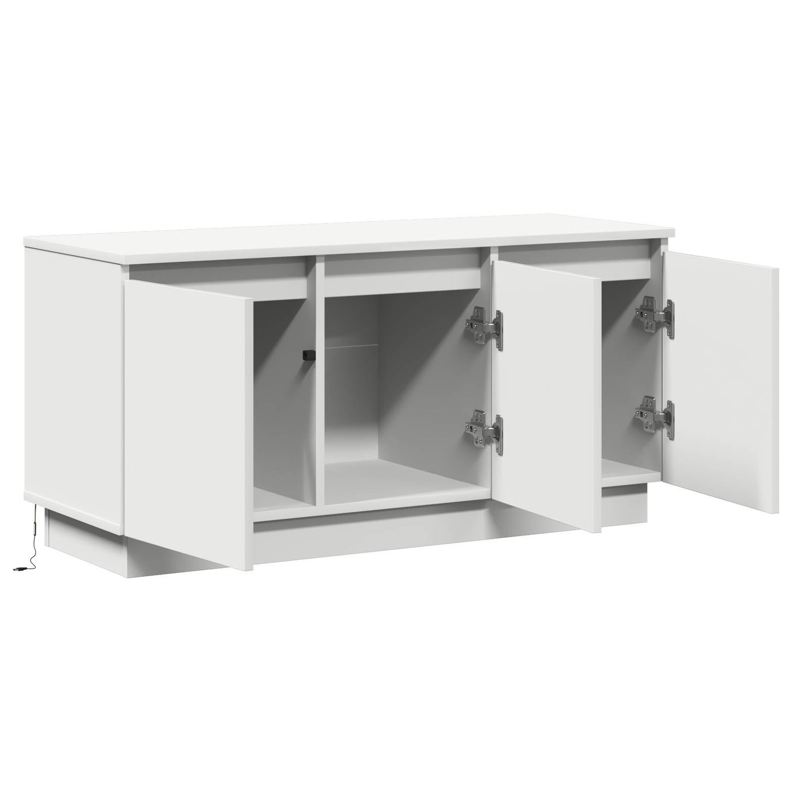 vidaXL TV-Schrank Weiß 100x38x49 cm Holzwerkstoff