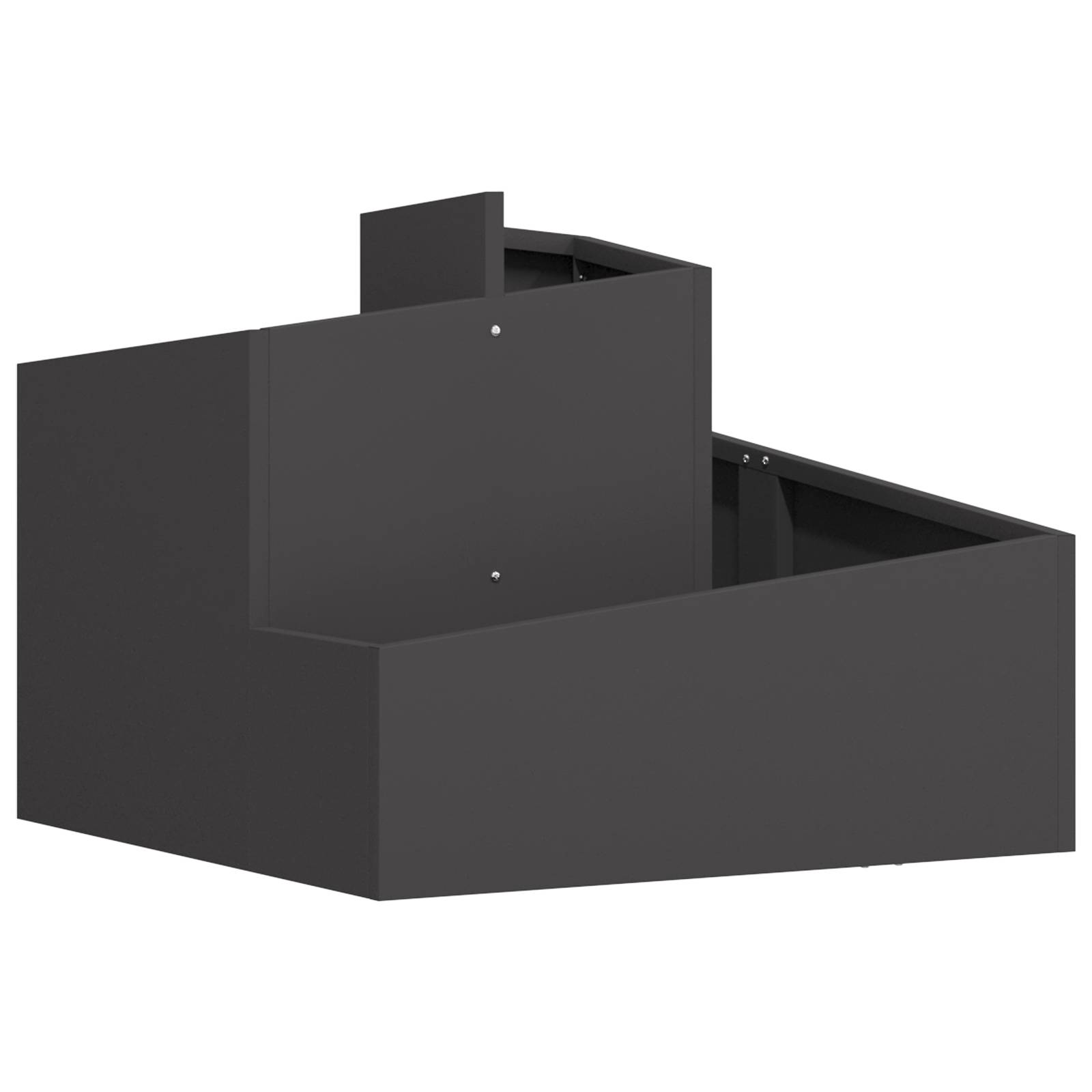 vidaXL Kunststoffpflanzer Schwarz Hochdichtes Polyethylen Mittel