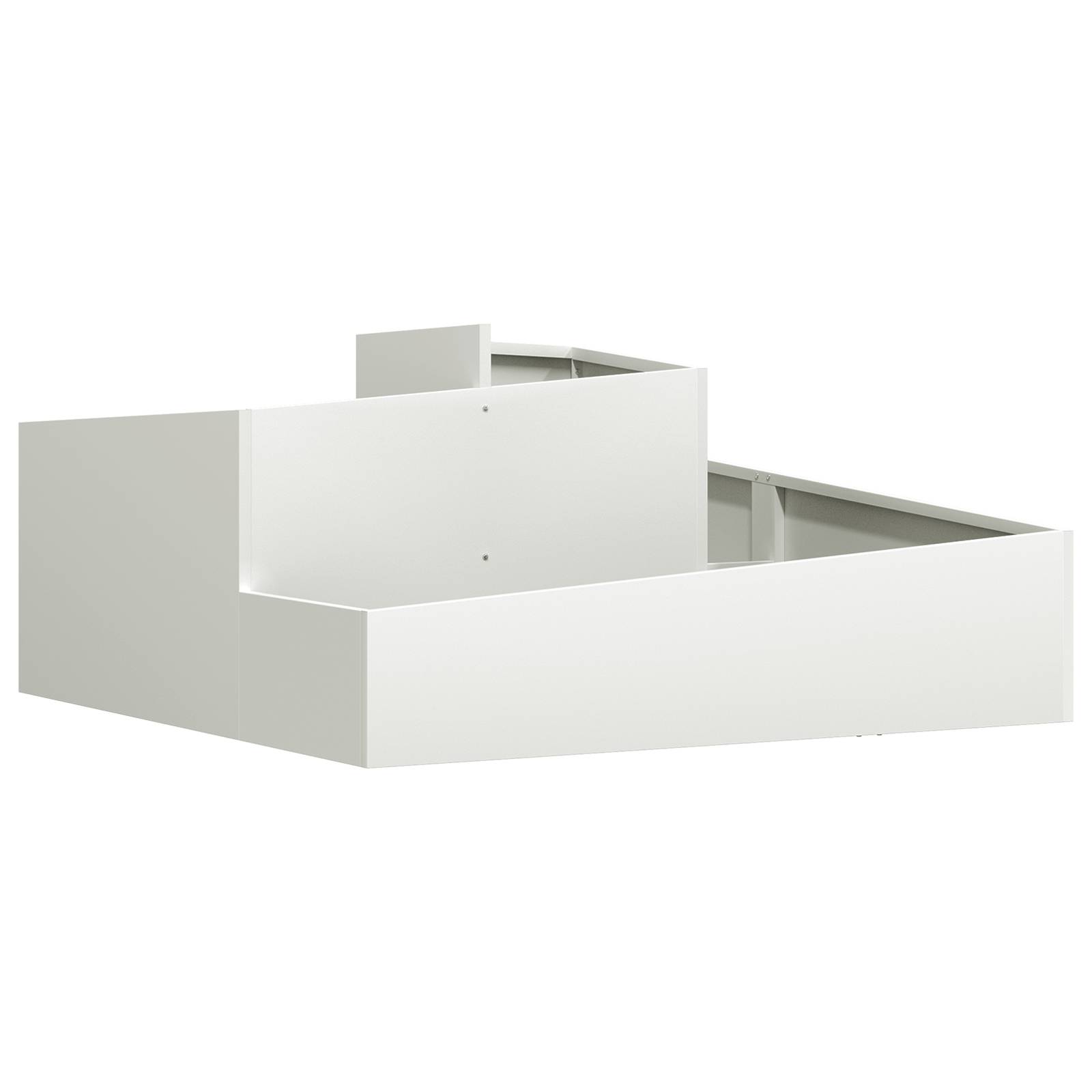 vidaXL Töpfe & Pflanzer Weiß Kunststoff Mittel Dekorative Elemente