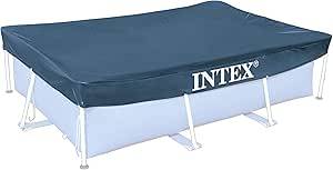 Intex 28038 Abdeckplane für Aufstellpools rechteckig