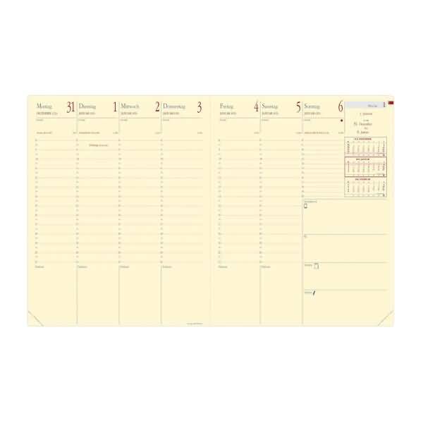 Buchkalender Pre Prestige 21x27cm Marlow mandelgrün 2026