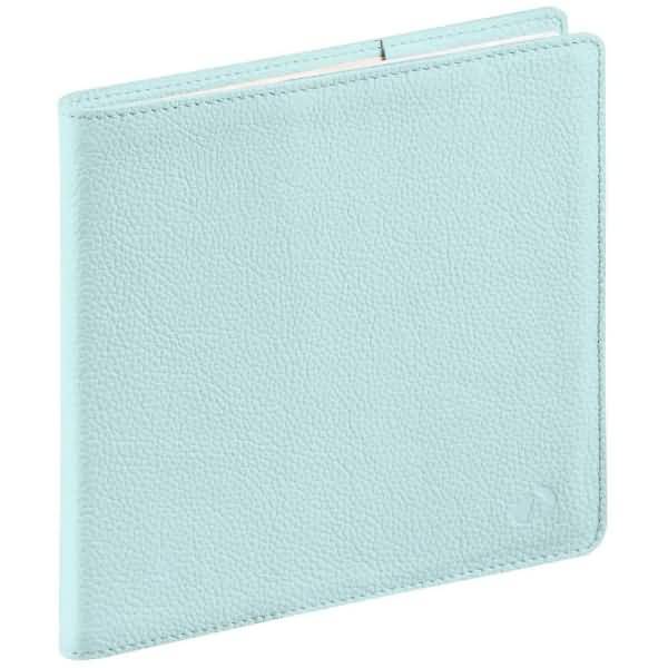 Buchkalender Executif 16x16cm Leder Tania wassergrün 2026