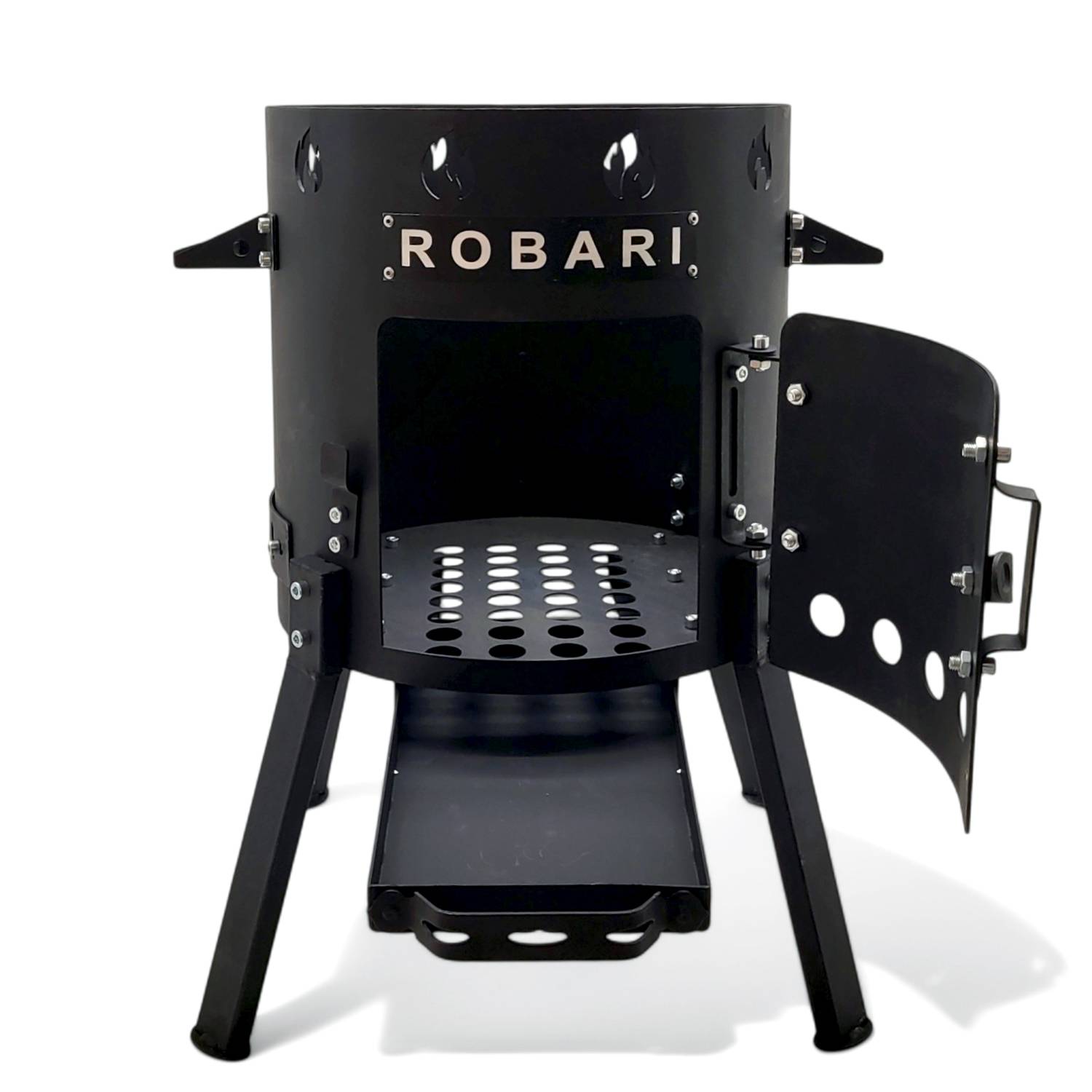 Utschak Set mit Kasan 15 L mit Deckel aus Gusseisen und Zubehör