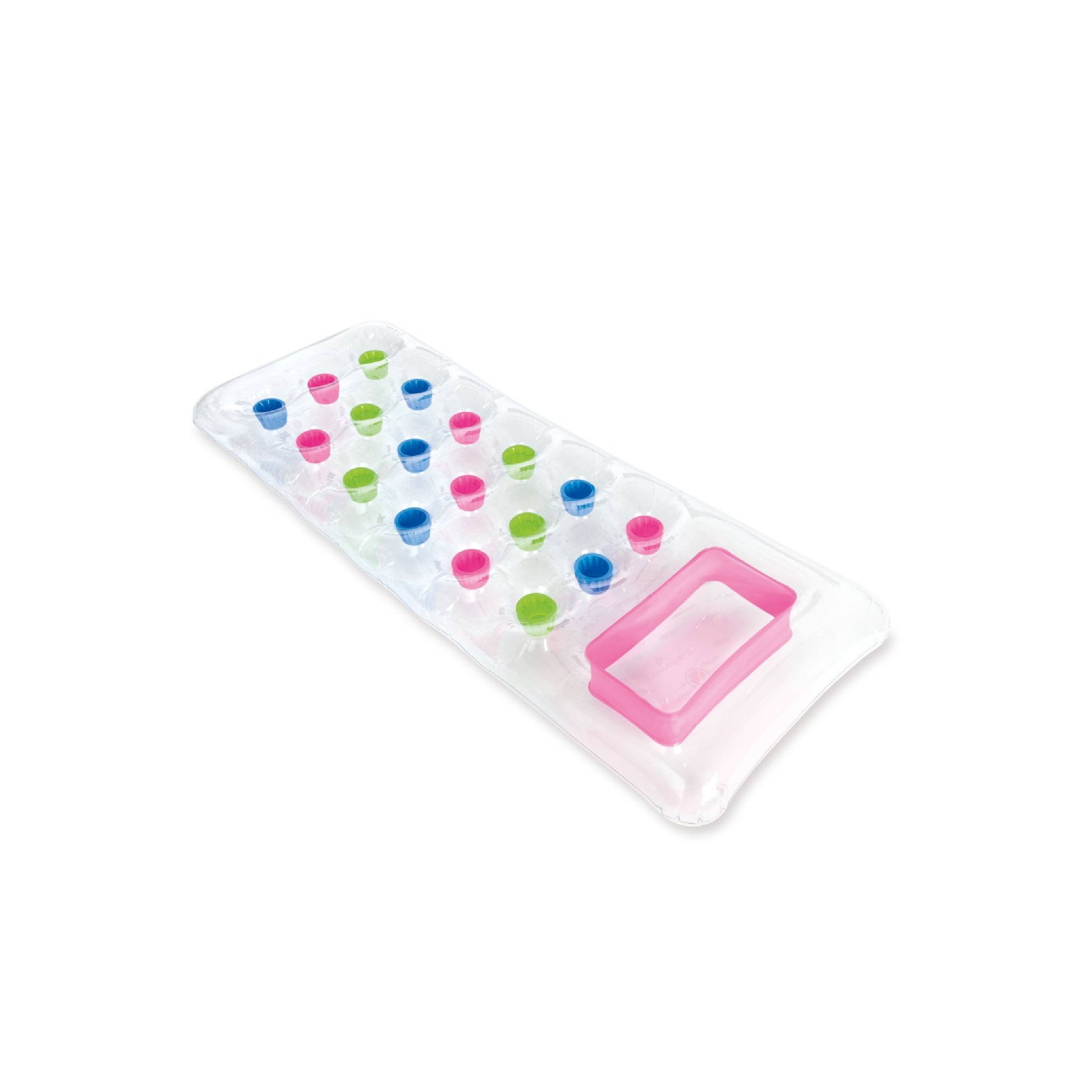 Intex 18-Pocket Suntanner Mat - Luftmatratze - 188 X 71 cm - Mehrfarbig