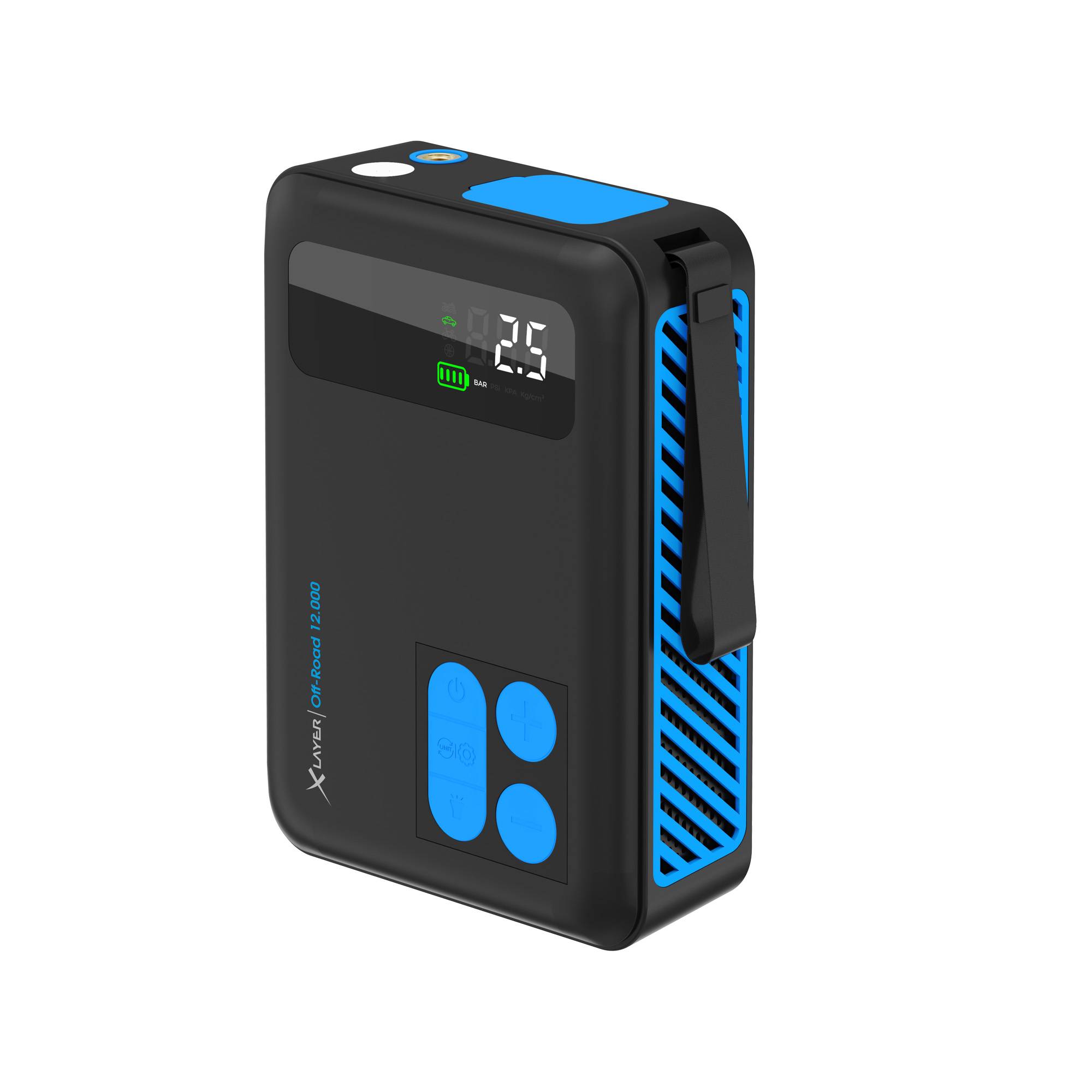 XLayer Notstarthilfe-Powerbank Off-Road 12.000 mAh mit Kompressor