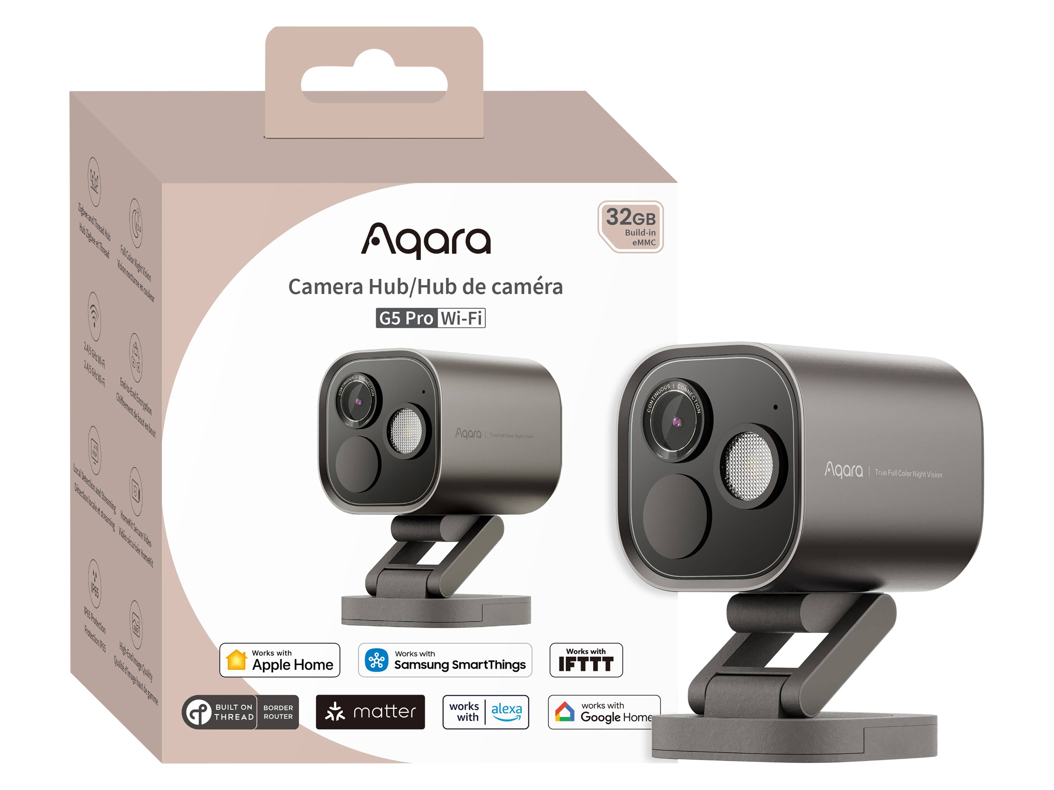 AQARA Überwachungskamera CH-C07D, G5 Pro (Wi-Fi), grau