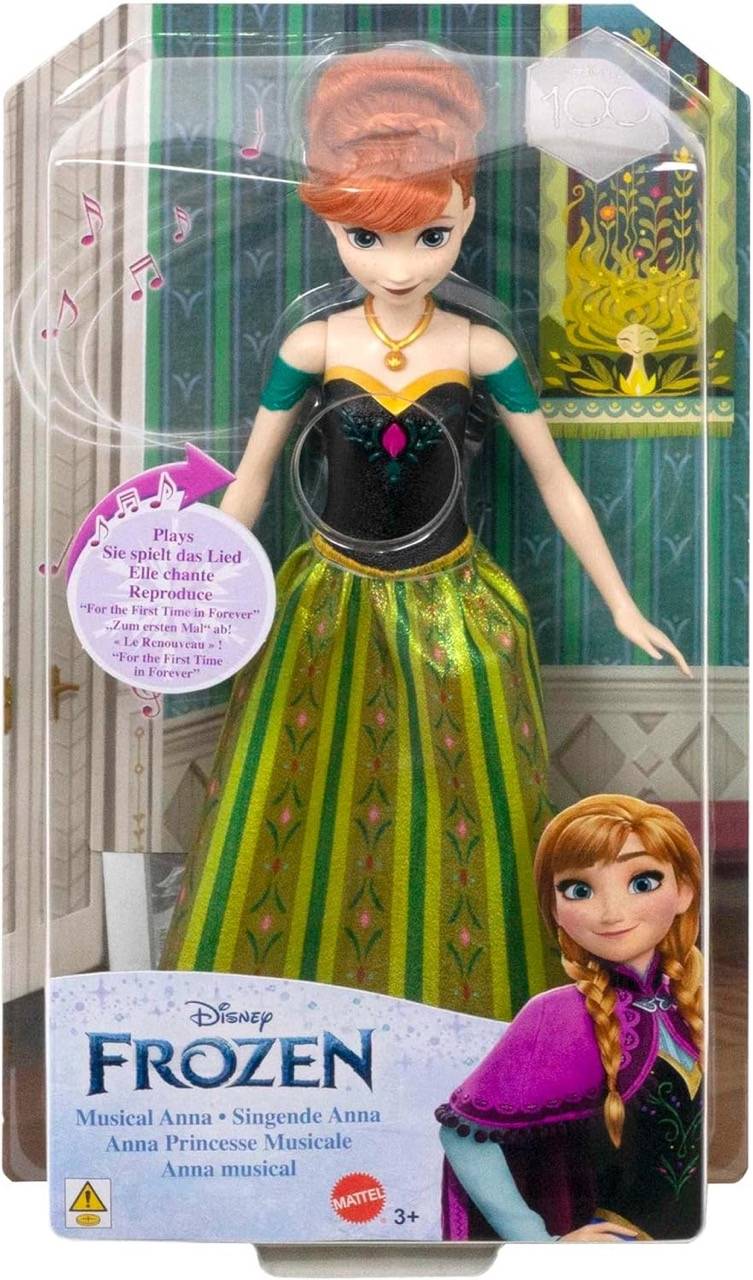 Mattel HMG47 - Singende Anna Puppe - Disney Frozen "Die Eiskönigin"