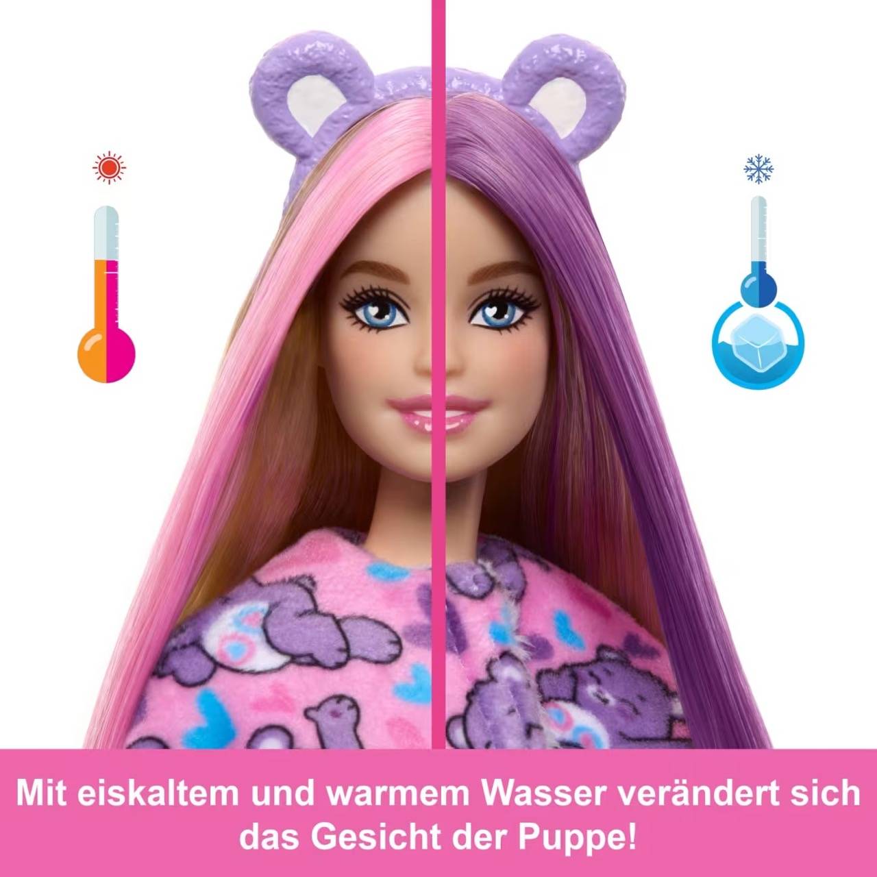 Mattel JCN94 - Barbie Cutie Reveal Glücksbärchi Serie - Teile-gern-Bärchi