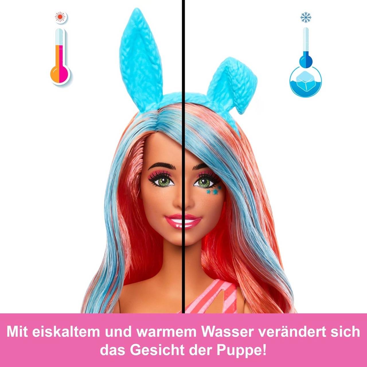 Barbie Pop-Reveal-Set Puppe + Accessoires Shakes-Serie + Überraschungen 3+ JCN87