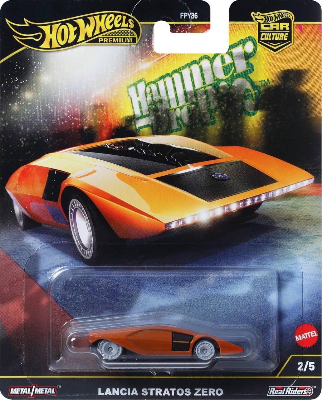 Mattel FPY86; HRV77 - Hot Wheels LANCIA STRATOS ZERO - % OS; VOL %