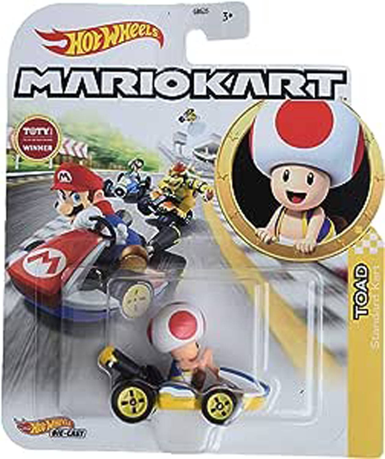 Mattel GBG25; GJH63 - Hot Wheels Mario Kart 1:64 Die-Cast Toad