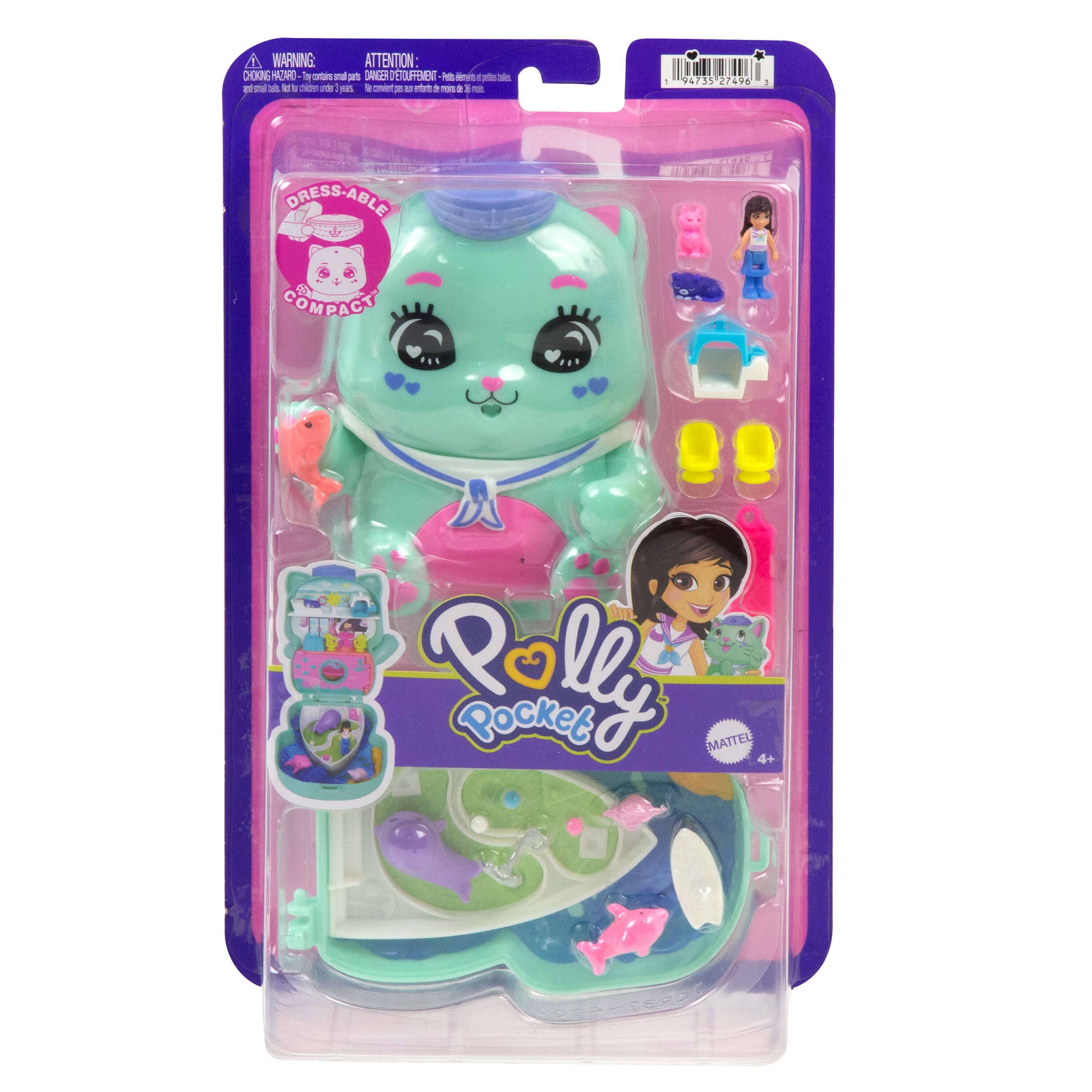 Mattel JFG56; JCR37 - Polly Pocket Matrosenkatze Schatulle - % OS; VOL %
