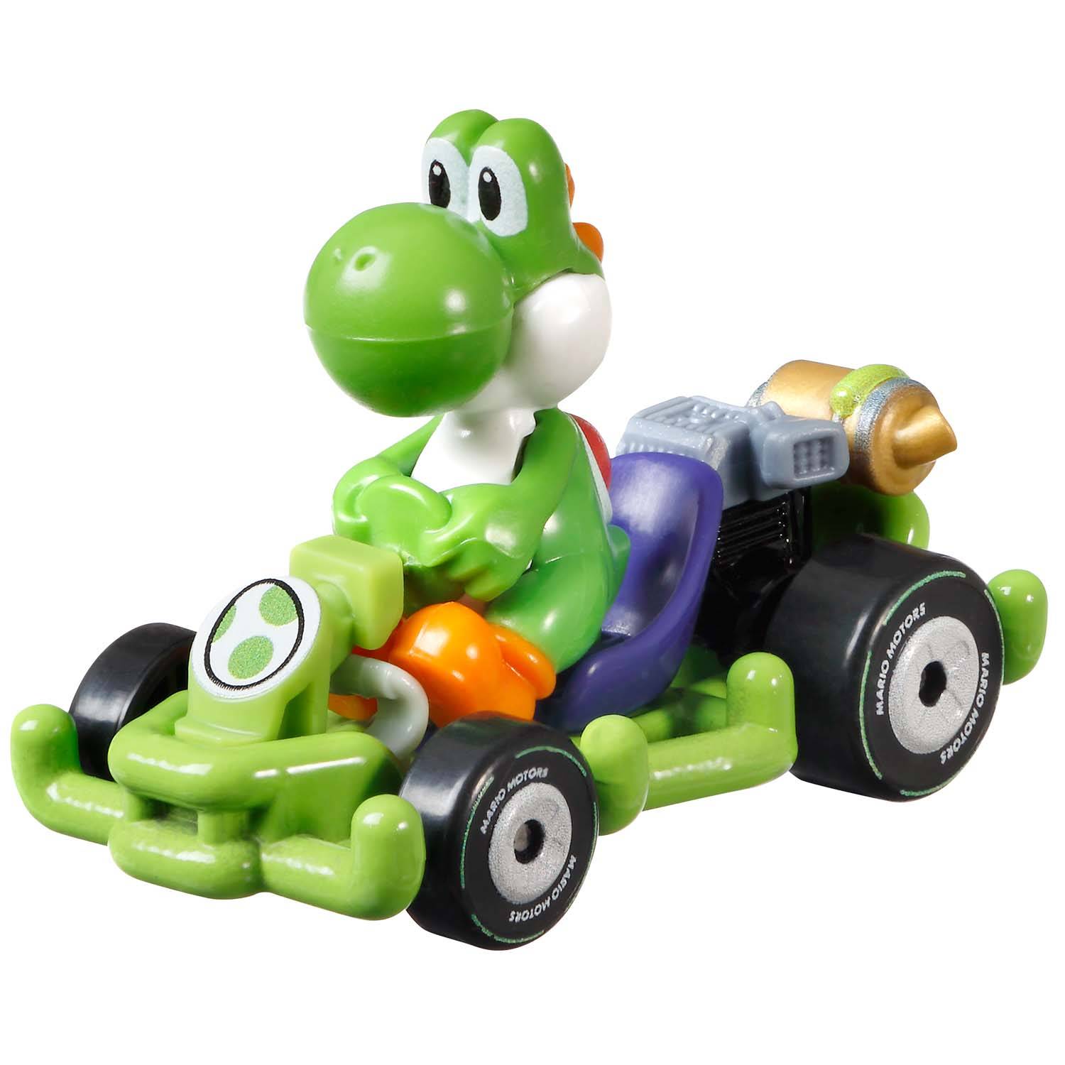 Mattel GBG25; GRN19 - Hot Wheels Mario Kart 1:64 Die-Cast Mario Yoshi Pipe Frame