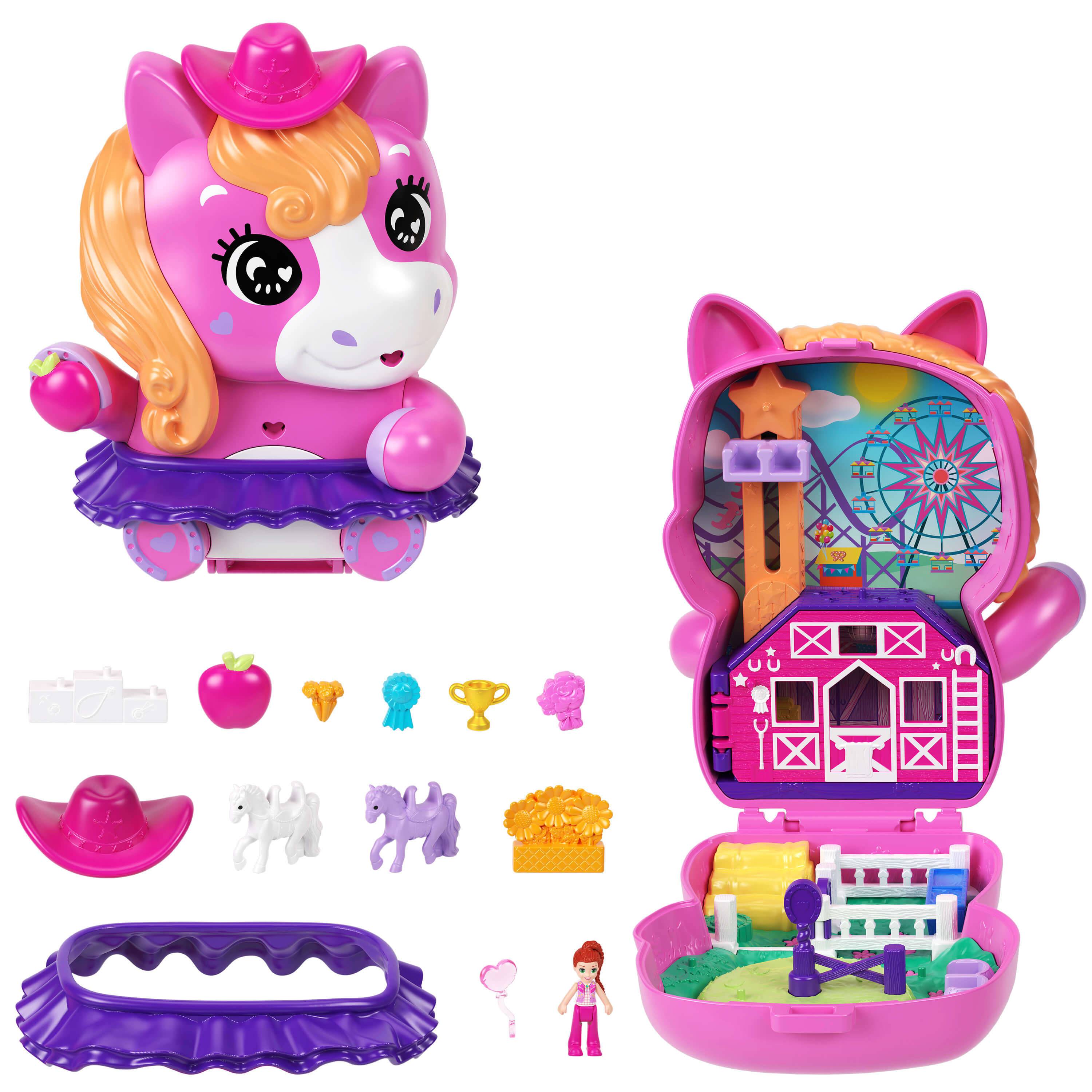 Mattel JFG56; JCR39 - Polly Pocket Pony Rodeo Schatulle - % OS; VOL %