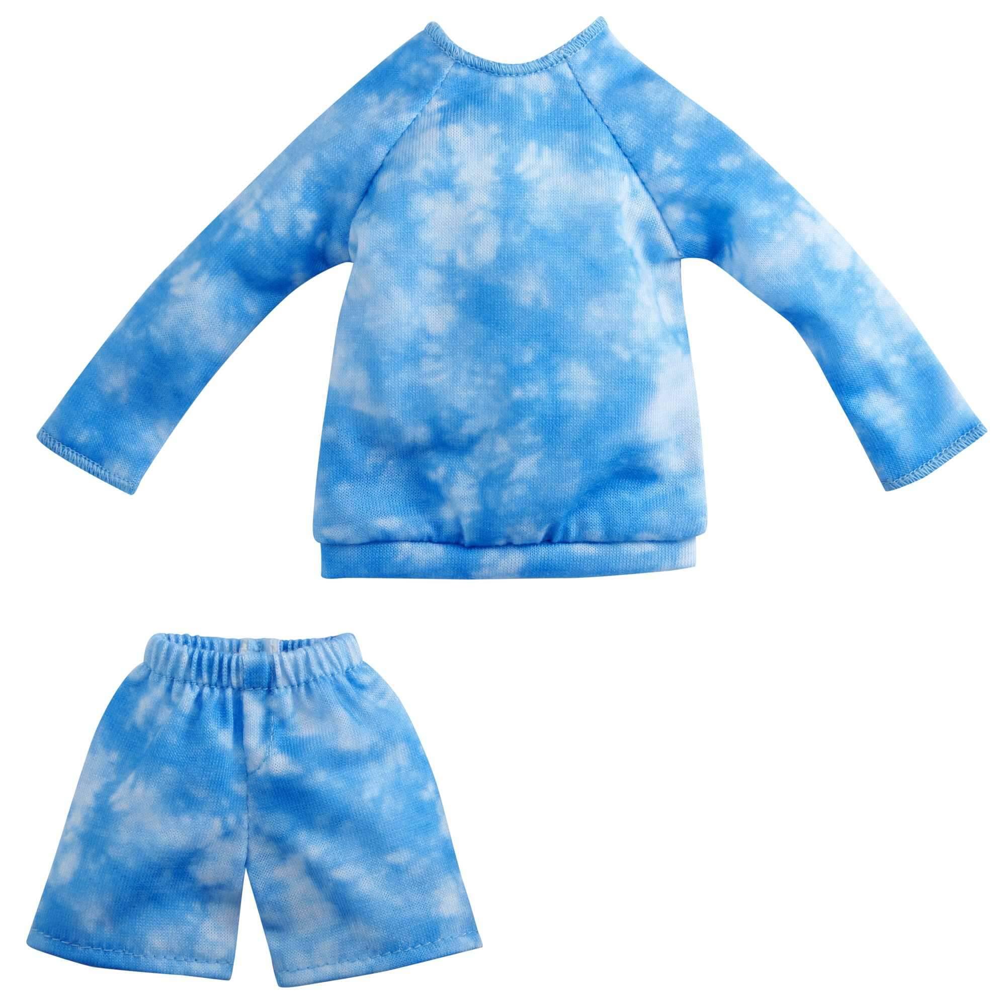 Mattel GWC31; HRH34 - Barbie Ken Fashions Modeset - Blau-Weißes Jeans-Outfit