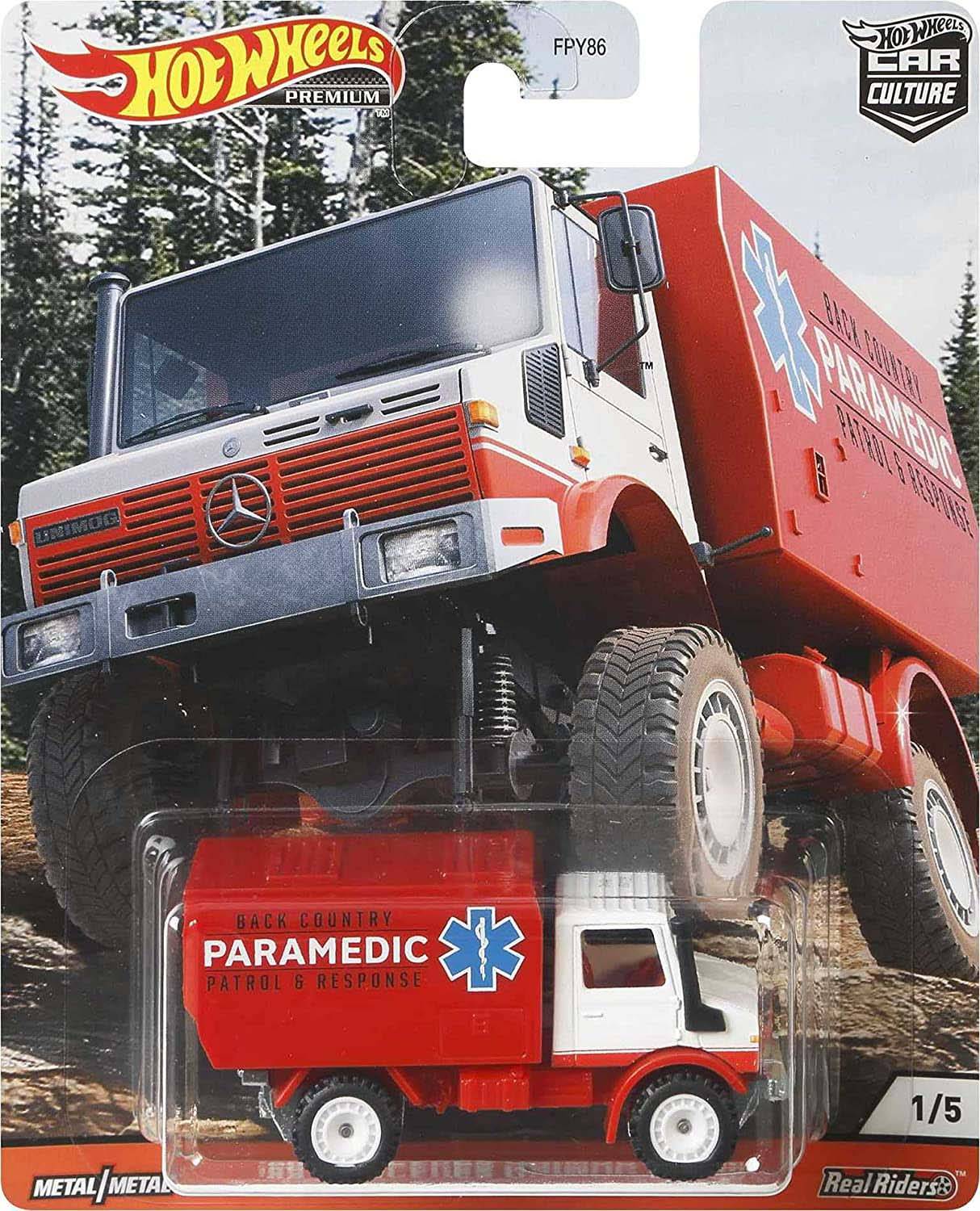 Mattel FPY86; GJP90 - Hot Wheels Premium Car Culture - Real Riders (2020) - '88 Mercedes Unimog U1300